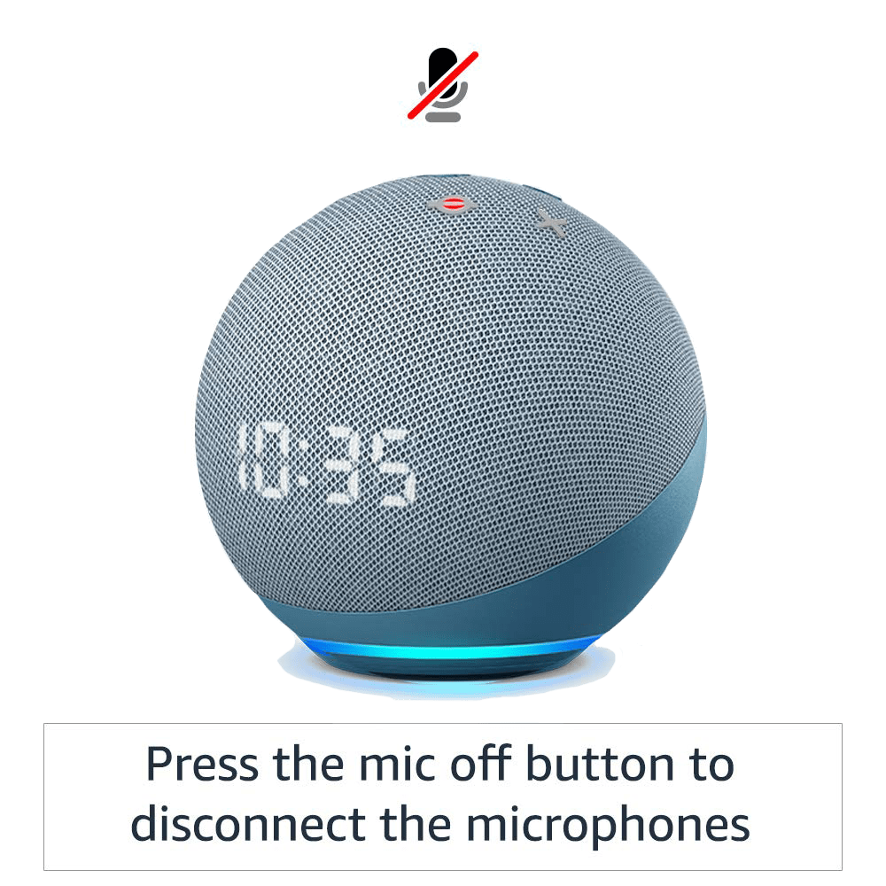 Buy  Echo Dot (5th Gen) with Built-in Alexa Smart Wi-Fi Speaker  (Ambient Temperature Sensor, Blue) Online - Croma