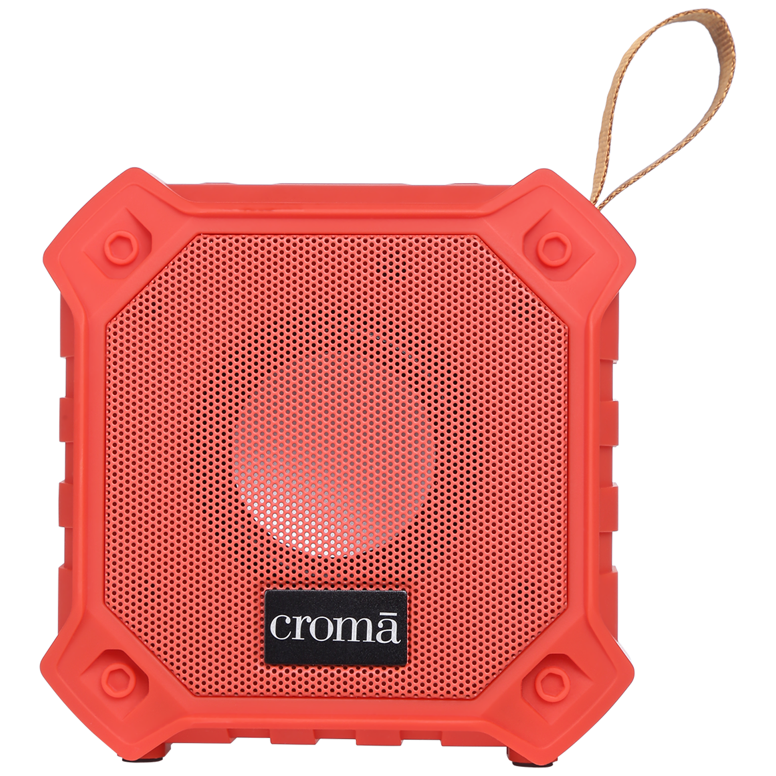 Croma 5W Portable Bluetooth Speaker (IPX7 Water Resistant, Built-in Mic, Stereo Channel, Red)