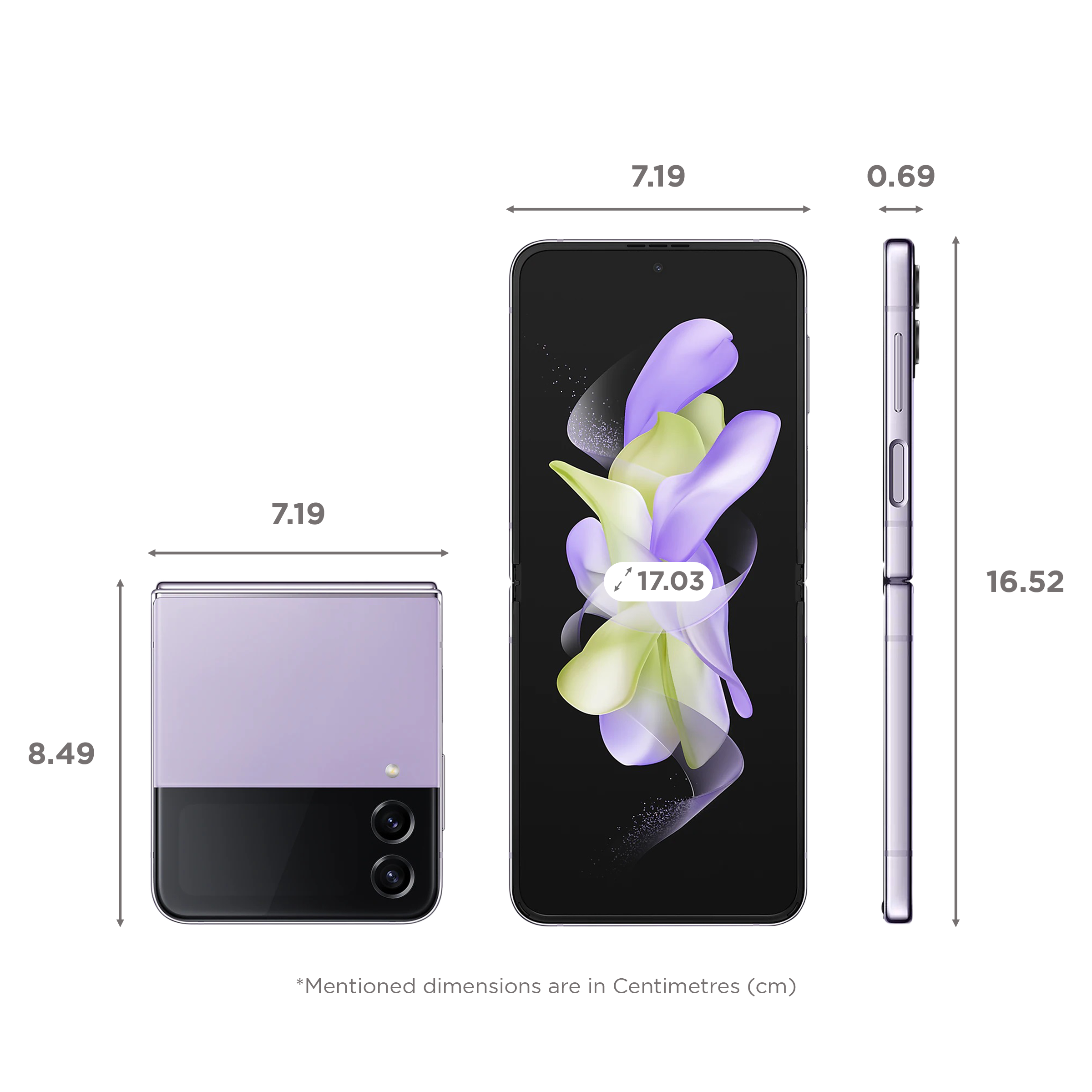 SAMSUNG Galaxy Z Flip4 5G (8GB RAM, 128GB, Bora Purple)_2