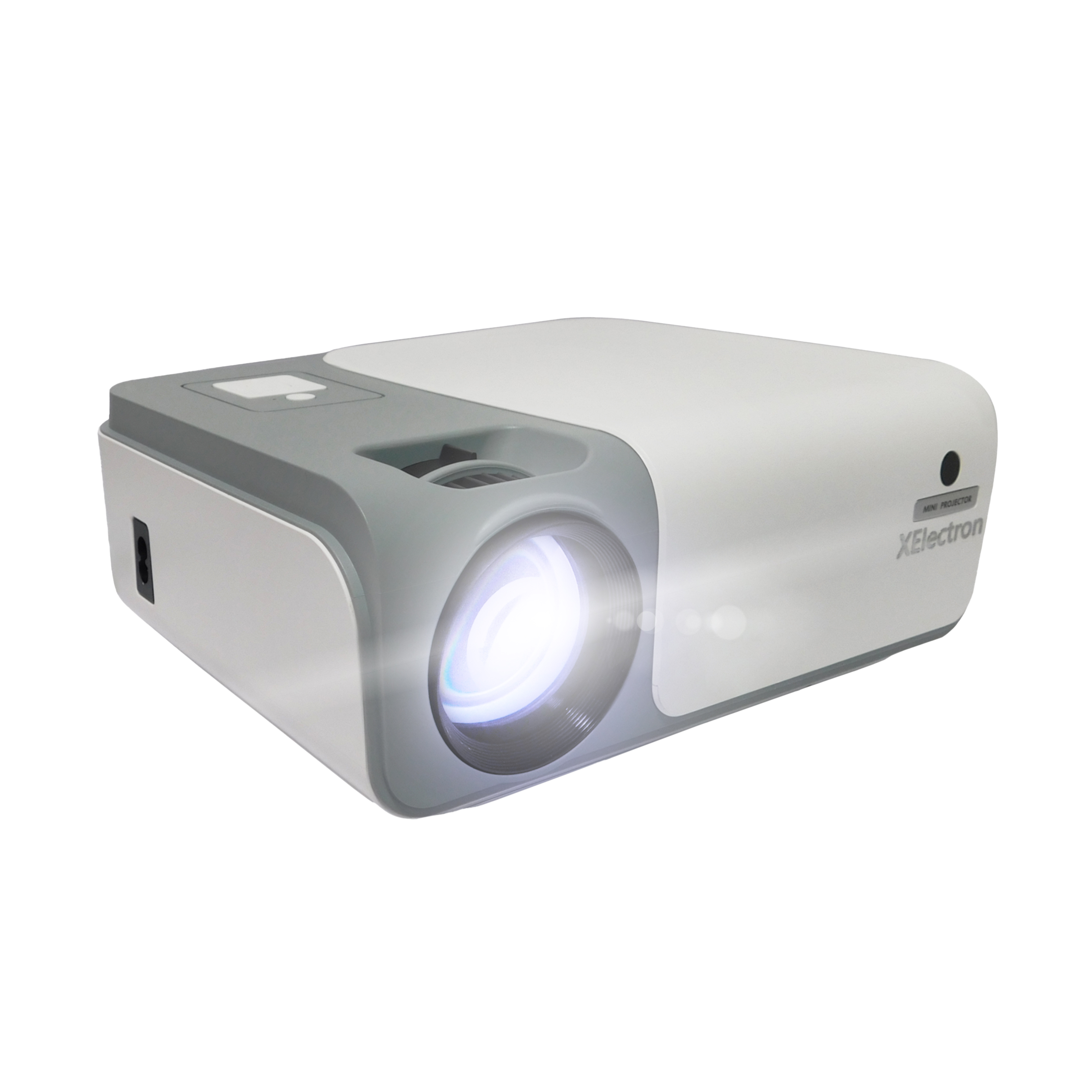 XElectron C50A Full HD LED Projector (7500 Lumens, USB + HDMI + AV + VGA Ports, Bluetooth 5.0, White)
