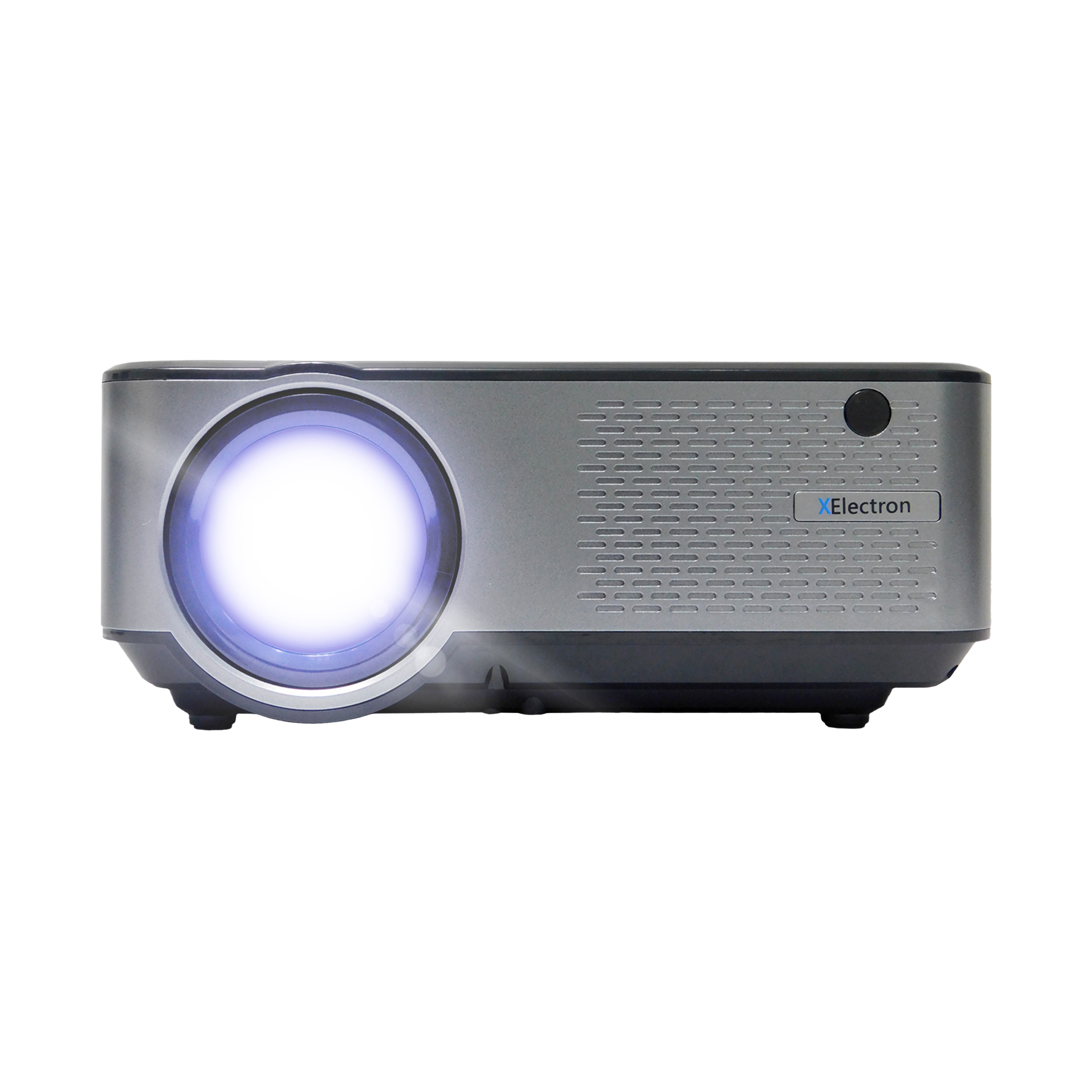 XElectron C9 Plus Full HD LED Projector (3800 Lumens, USB + HDMI + AV + VGA Ports, Bluetooth Connectivity, Grey)
