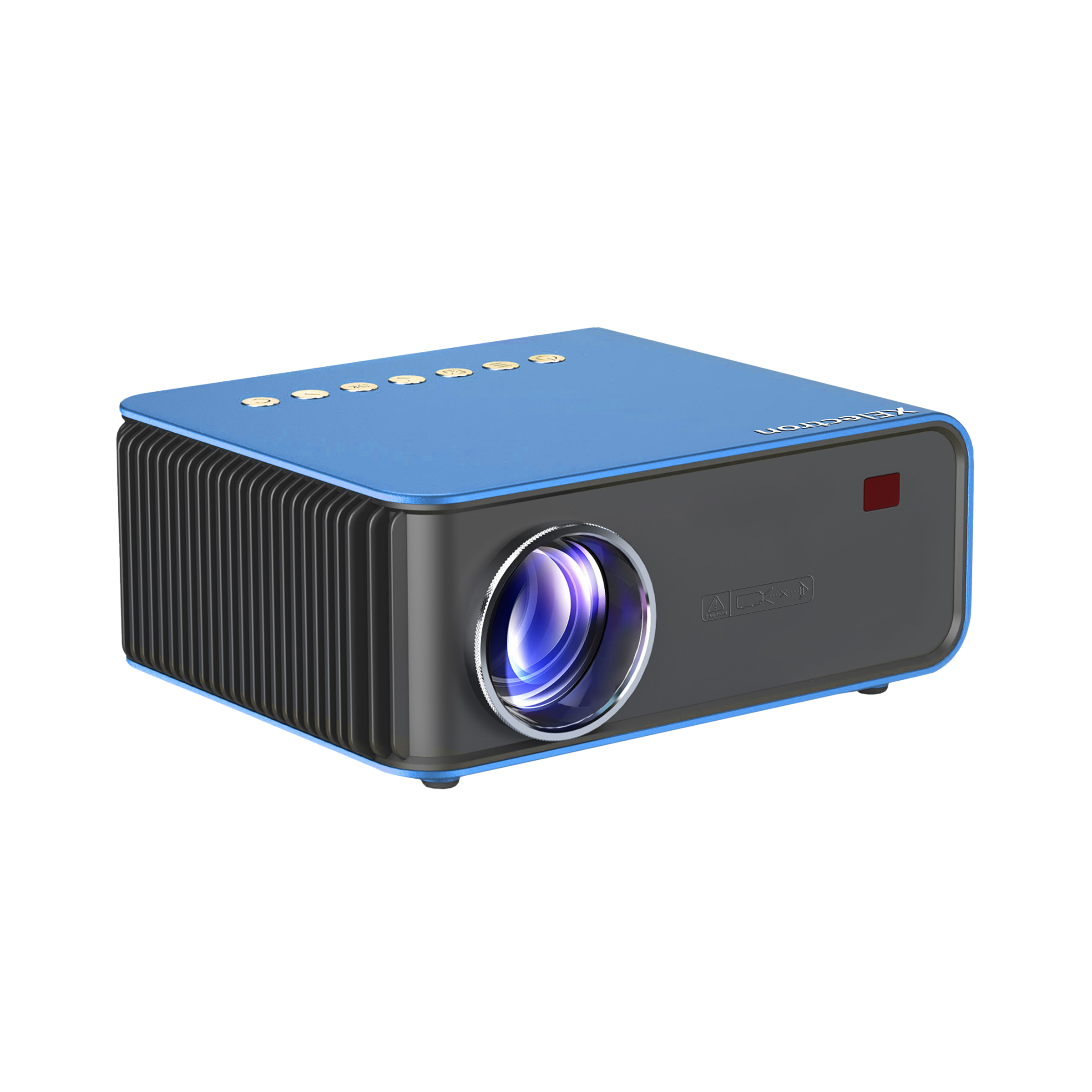 XElectron S2 Miracast Full HD LED Projector (2600 Lumens, USB + HDMI + AV Ports, 1080p Support, Blue)