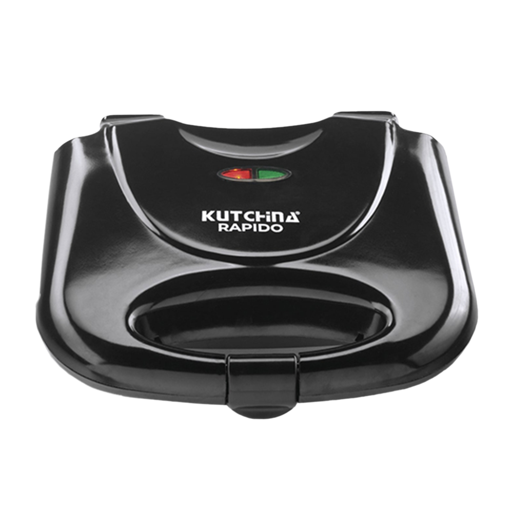

Kutchina Rapido 750 Watts 2 Slice Automatic Grill Sandwich Maker (Non-Stick Plate, Black), No color