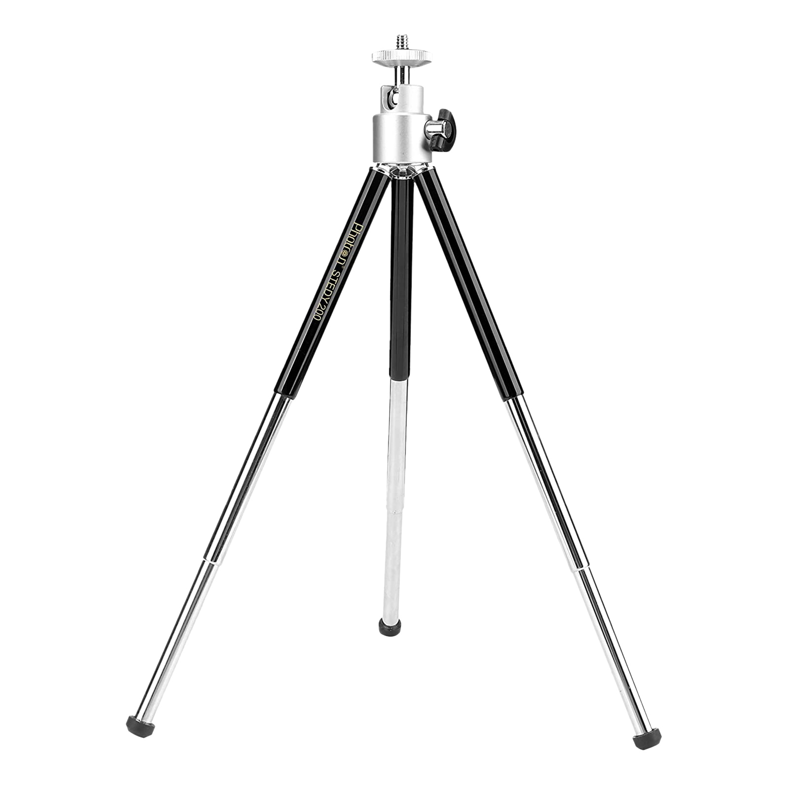 Photron Stedy 200 Mini Adjustable 26.5 cm Tripod For Digital Camera (Up to 1Kg, PH200M, Black)