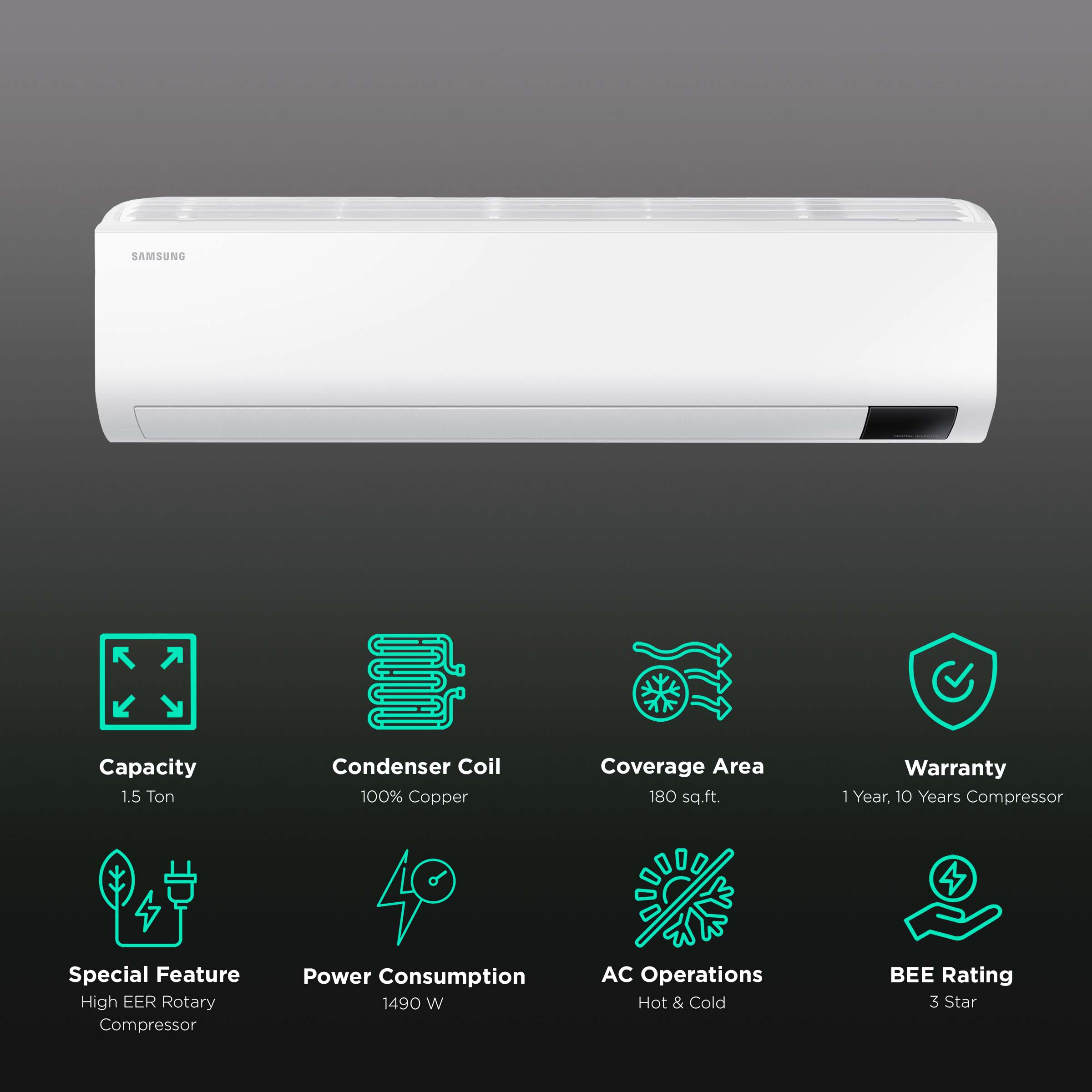 samsung hot and cold ac 4 star