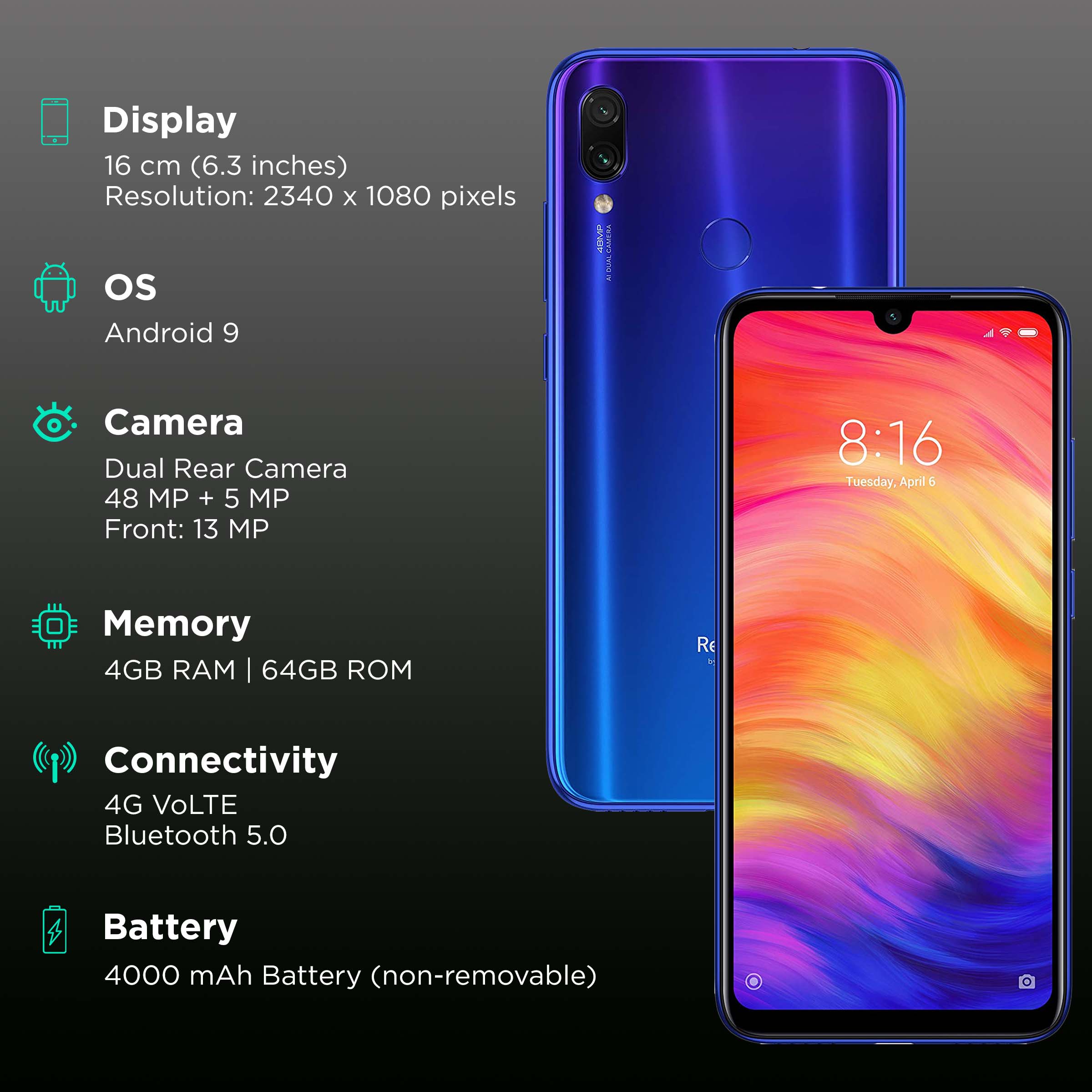 redmi note 7 pro 4ram 64gb