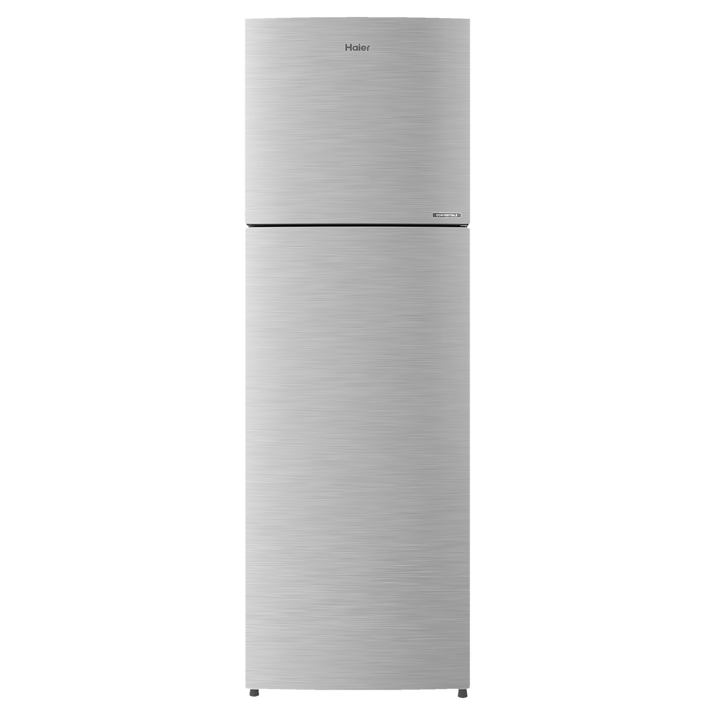 Haier 278 Litres 3 Star Frost Free Double Door Convertible Refrigerator with Turbo Icing Technology (HRF-2984BS-E, Brushline Silver)_1