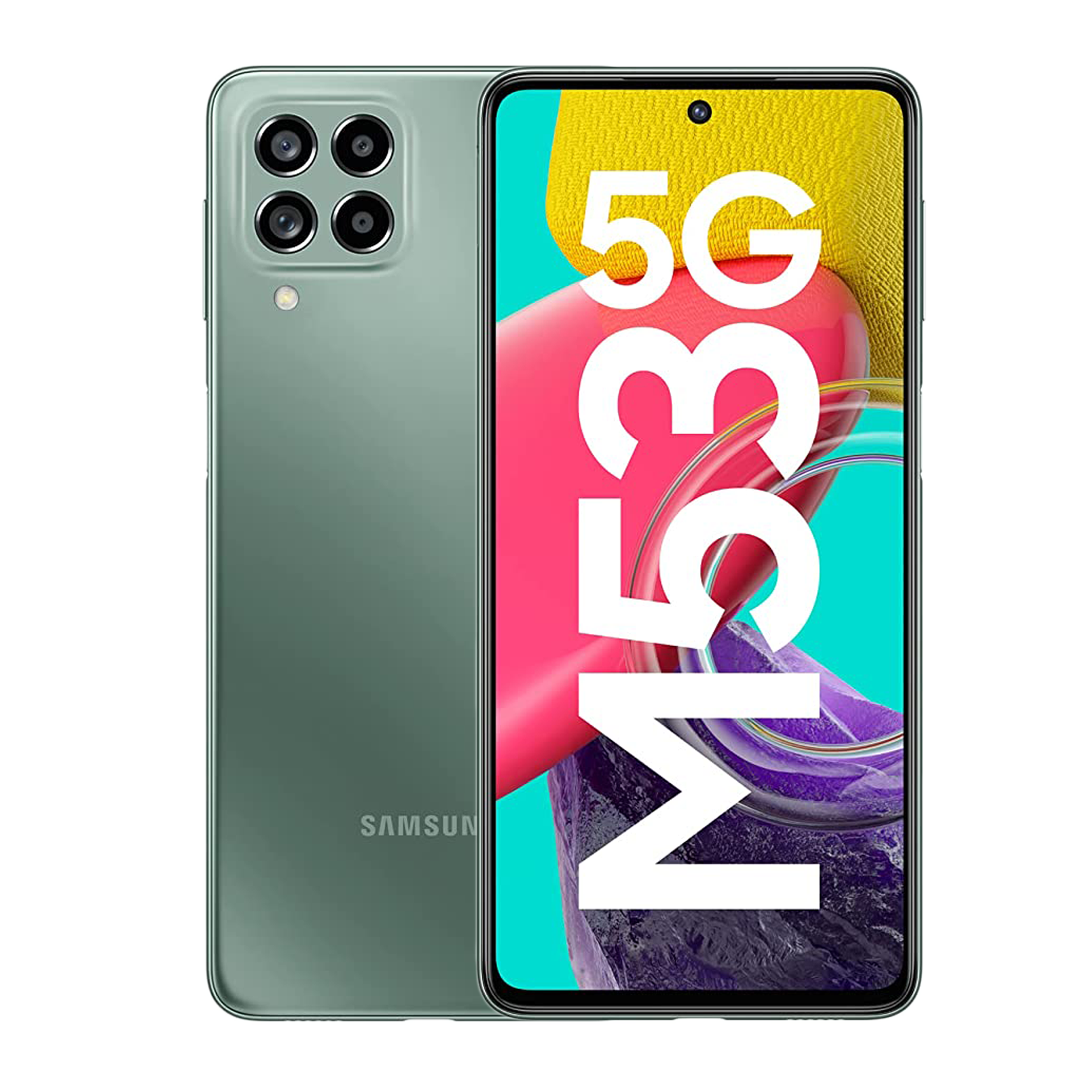 

SAMSUNG Galaxy M53 5G (8GB RAM, 128GB, Green), No color