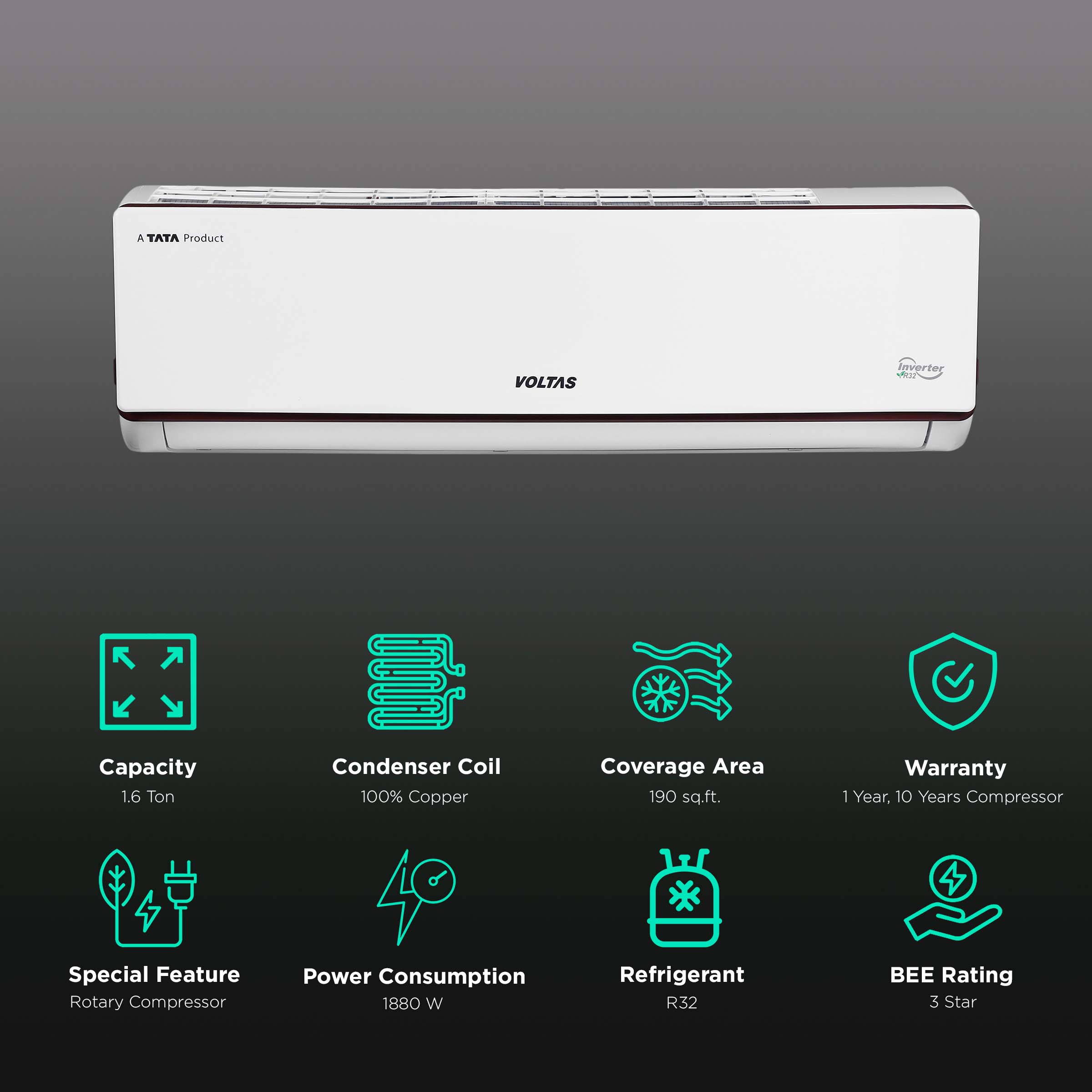 voltas ac 1.6 ton