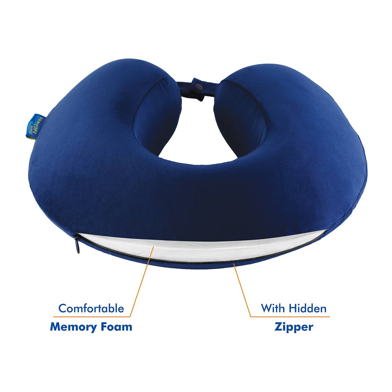 Buy Travel Blue Memory Foam Neck Pillow (9020, Blue) Online – Croma