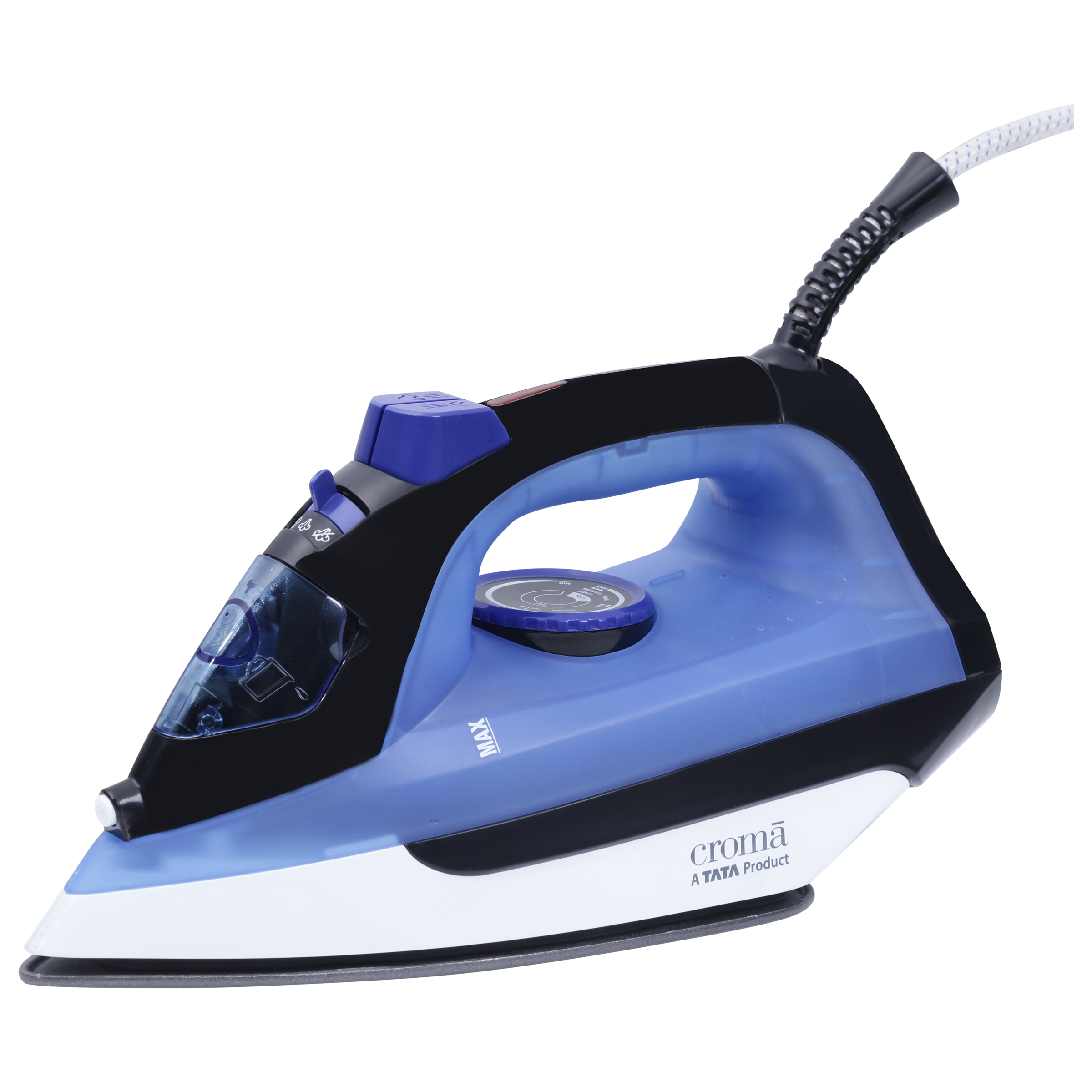 

Croma 2000 Watts 220ml Steam Iron (360 Degree Swivel Cord, CRSH20WIRD253701, Blue)