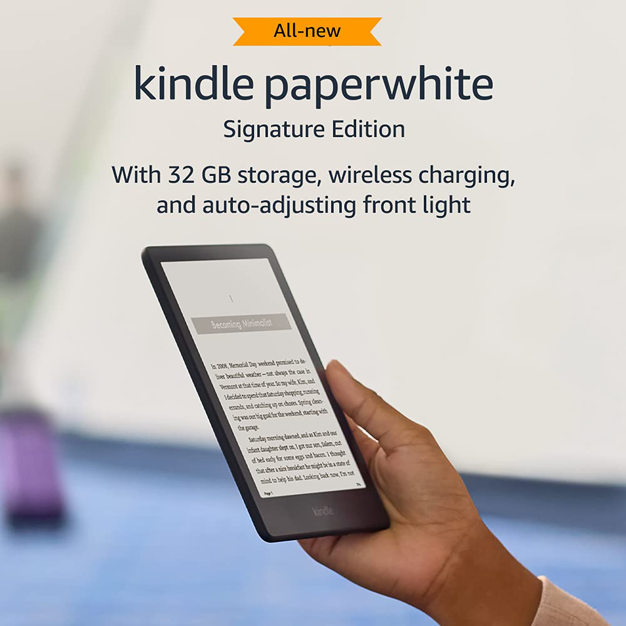Kindle Paperwhite Signature Edition with Snap In Case - Accessories