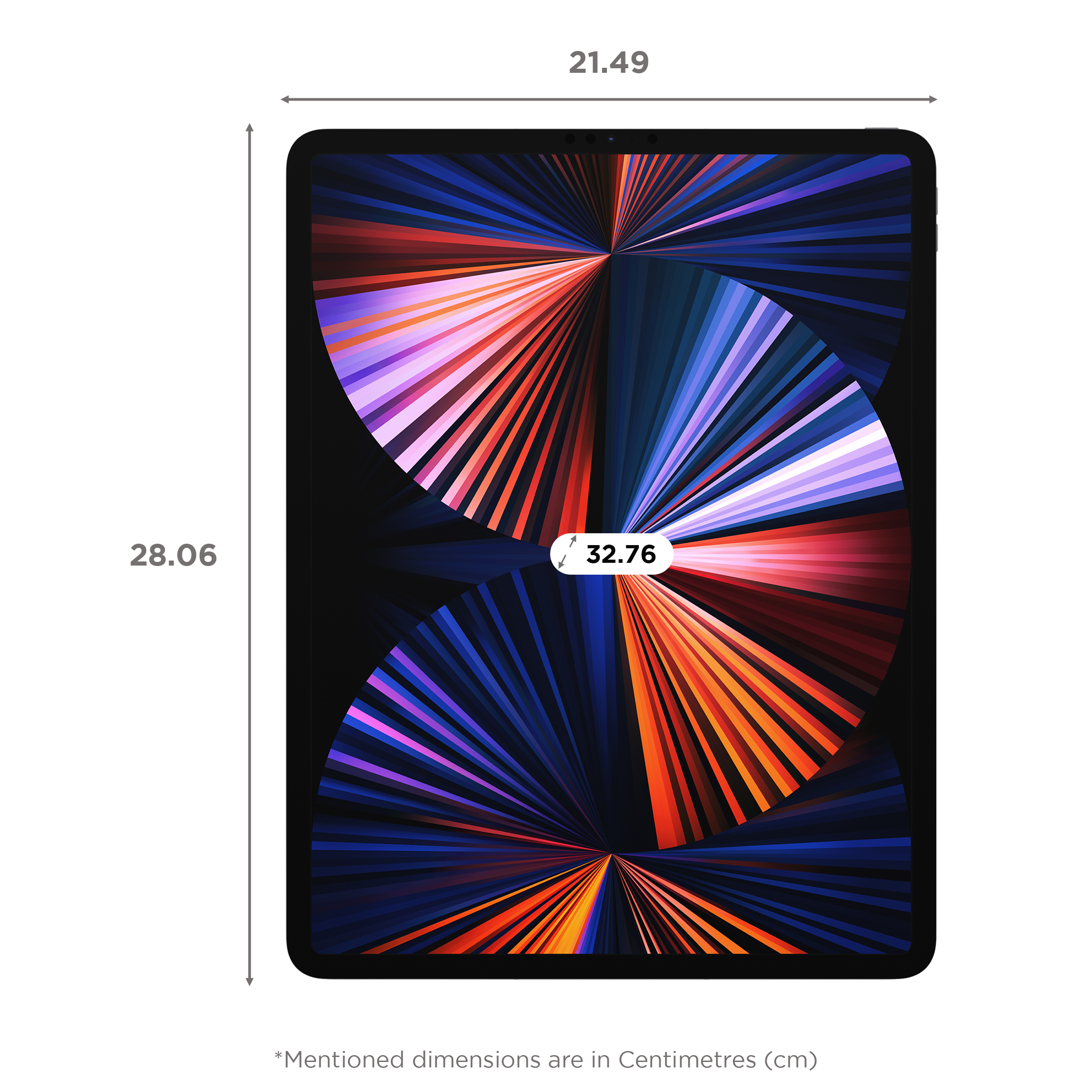 Apple iPad Pro 5th Generation Wifi + 5G (12.9 Inch, 2 TB ROM, Space Grey, 2021 model)_2