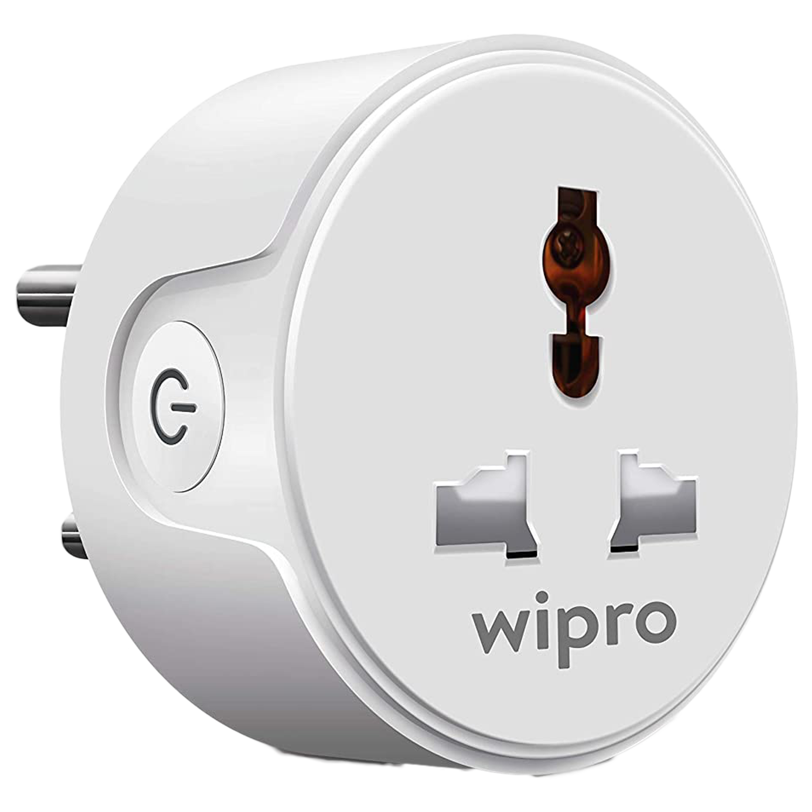 Wipro Alexa and Google Assistant Support Smart Plug For Television + Electric Kettle + Mobile and Laptop Charger (2.4GHz Wi-Fi Connectivity, DSP1100, White)