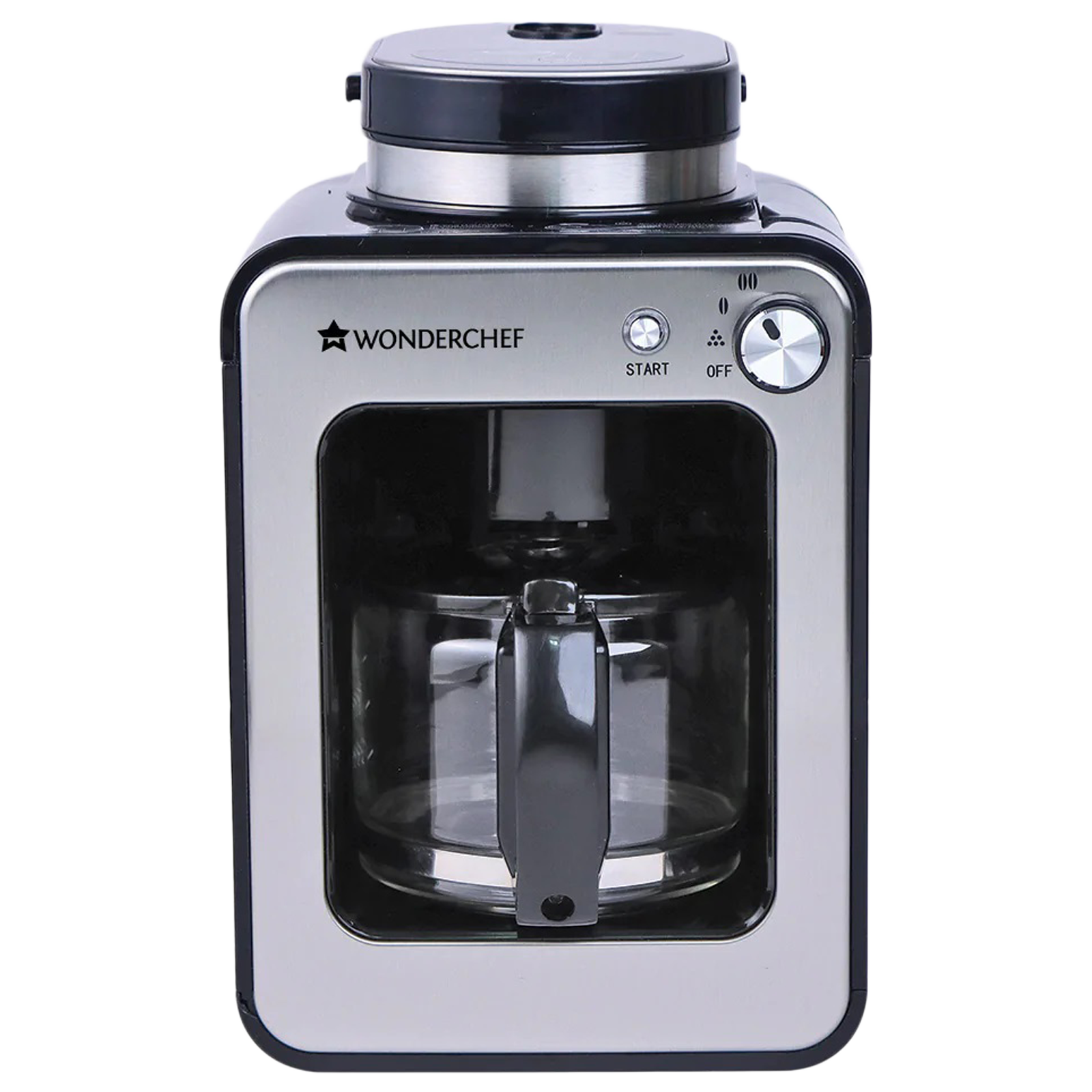 Wonderchef Regalia 4 Cups Fully Automatic Coffee Maker (Black Coffee, Easy Control Dial, 63154558, Black)_1