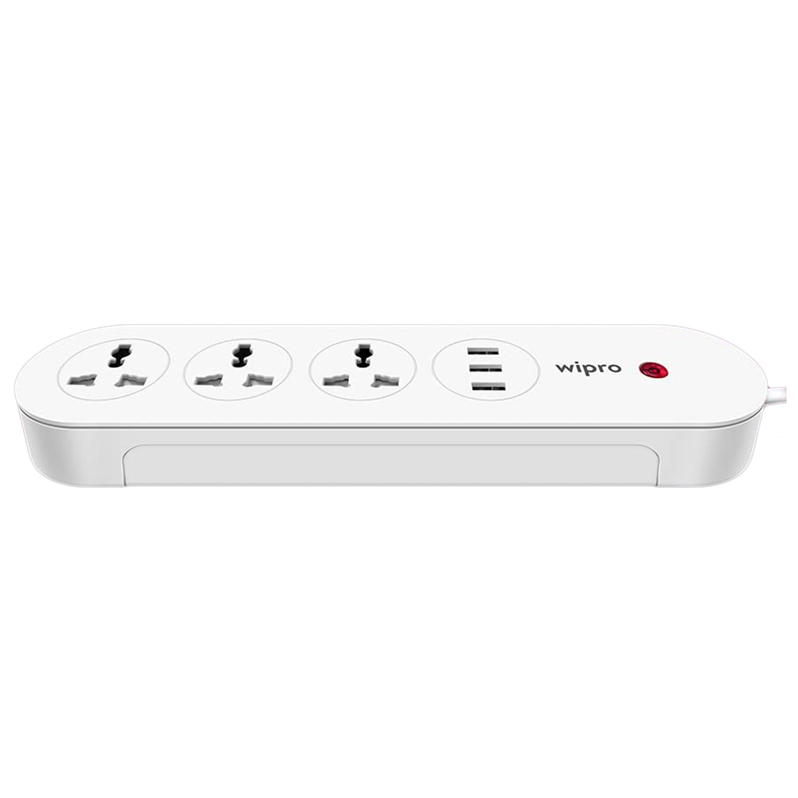 Wipro 3 Sockets Smart Extension Board (Qualcomm Quick Charge 3.0, DSE3150, White)