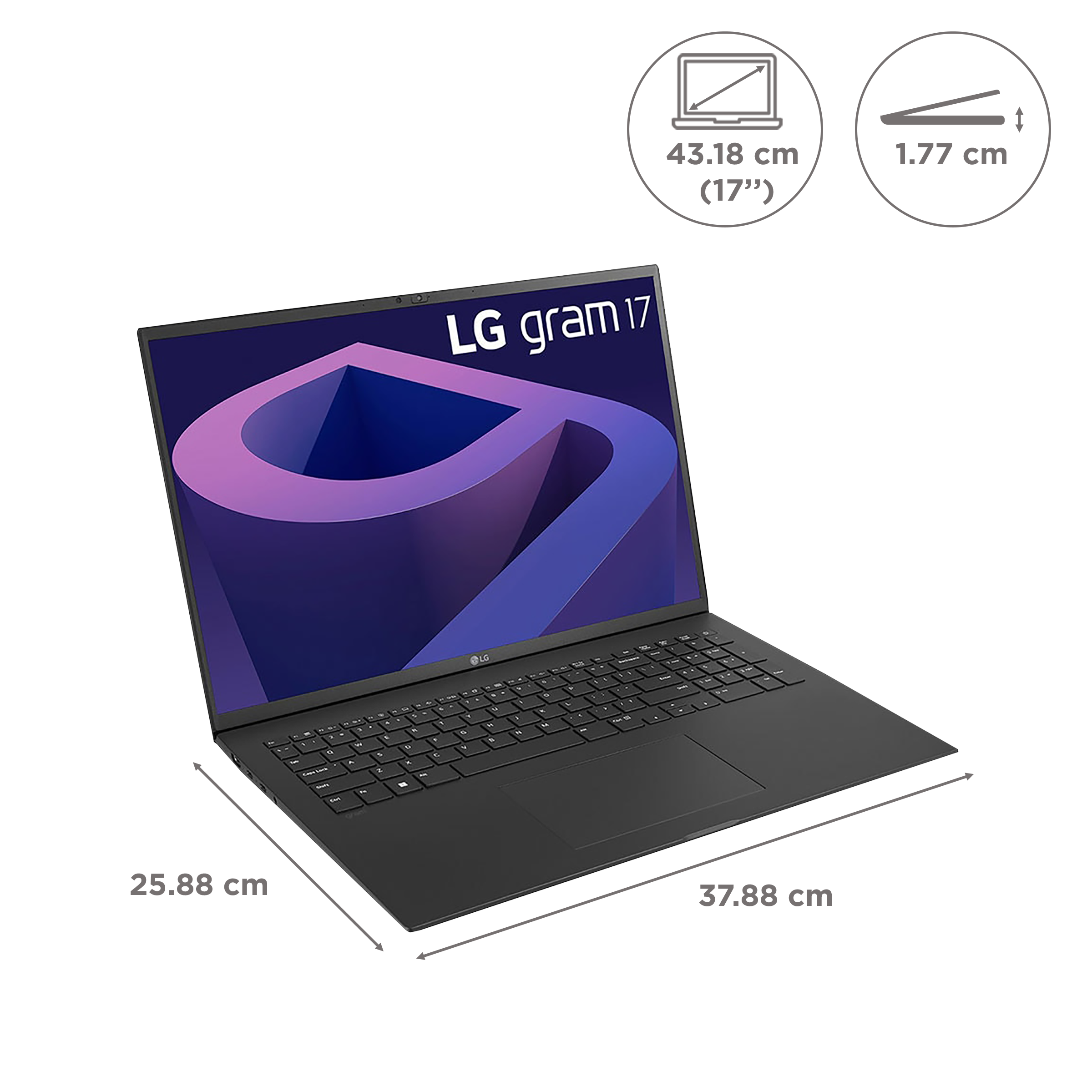 LG Gram 17 Intel EVO Core i7 12th Gen (17 inch, 16GB, 1TB, Windows 11, Intel Iris Xe Graphics, WQXGA IPS Display, Black, 17Z90Q-G.AH78A2)_2