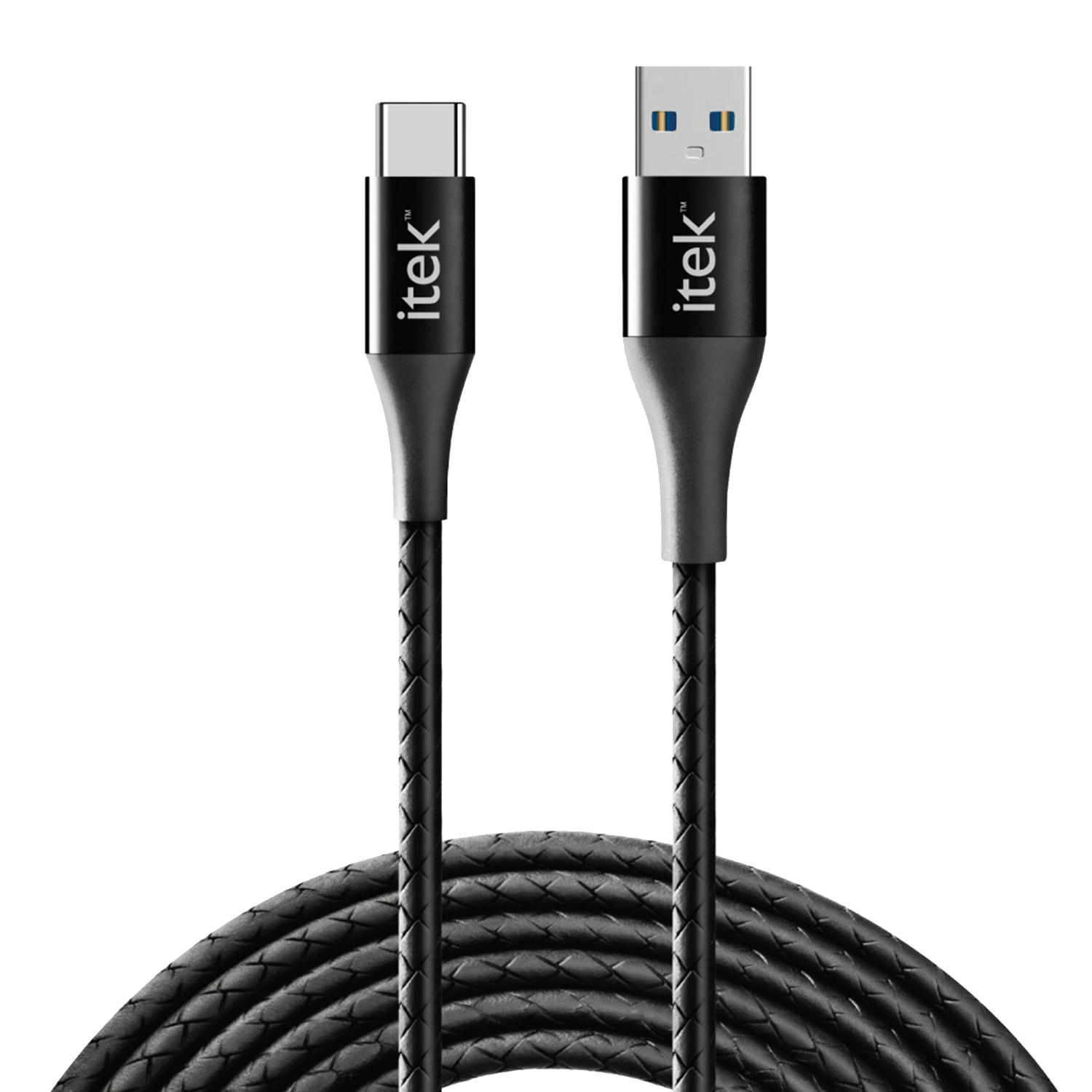 Itek 1.2 Meters USB 3.0 (Type-C) to USB 2.0 (Type-A) Data Transfer (Fast Charging, CBL022_BK, Black)