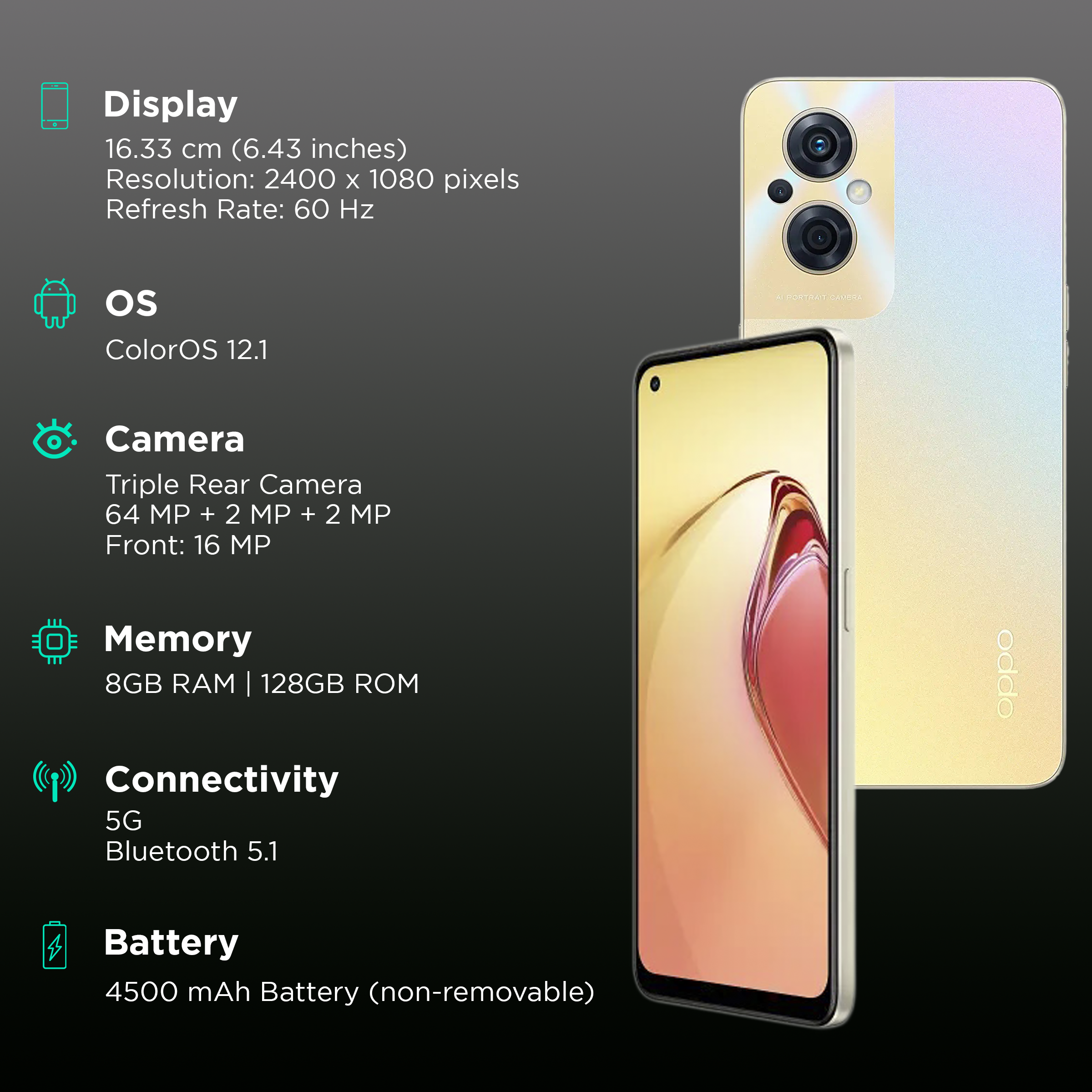 oppo f21s pro 5g camera details