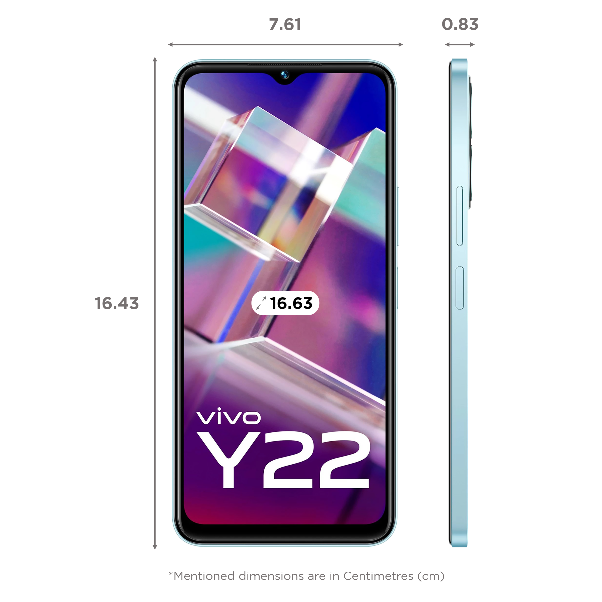 vivo y 22 color