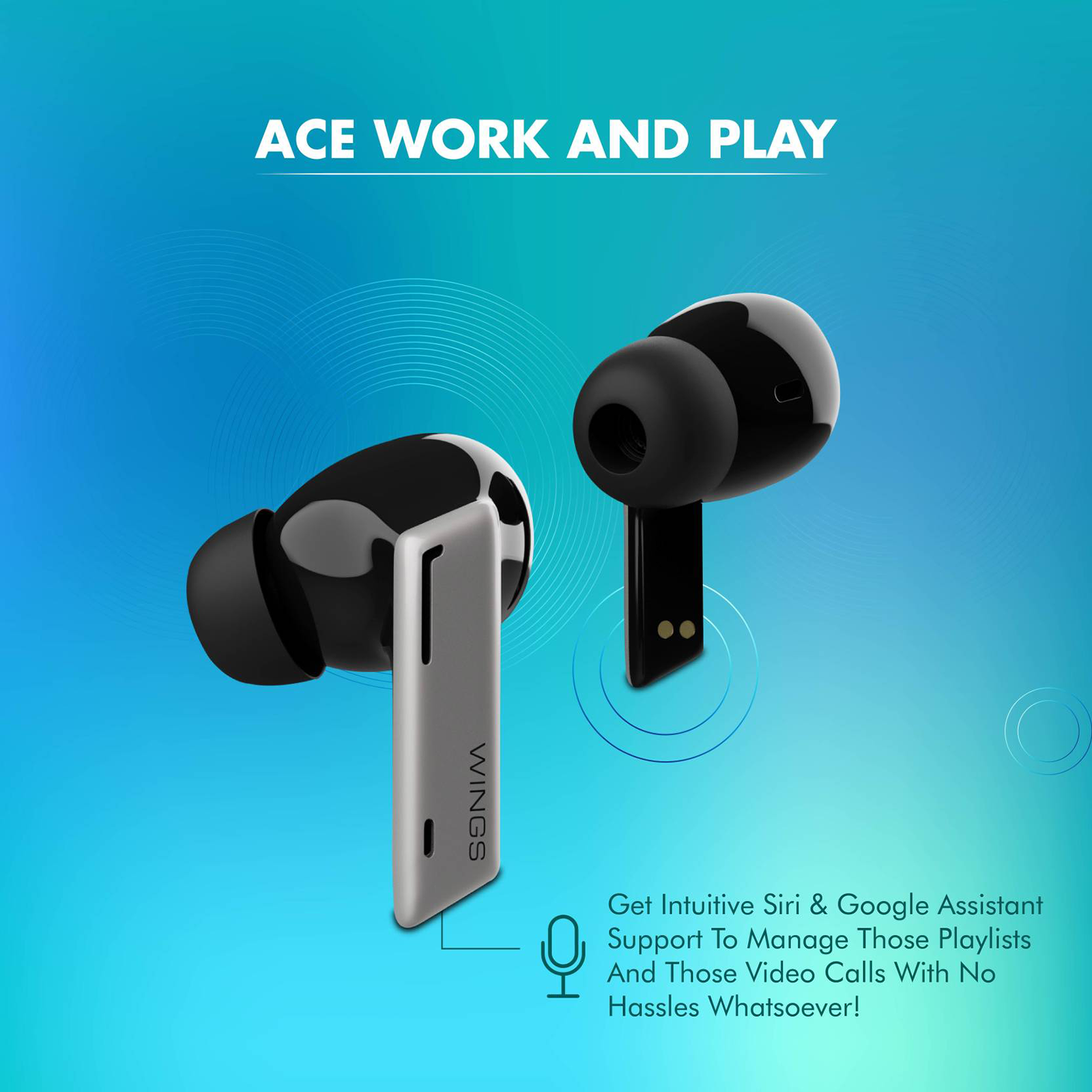 Buy Wings Beatpods TWS Earbuds with Passive Noise Cancellation (Upto 20 ...