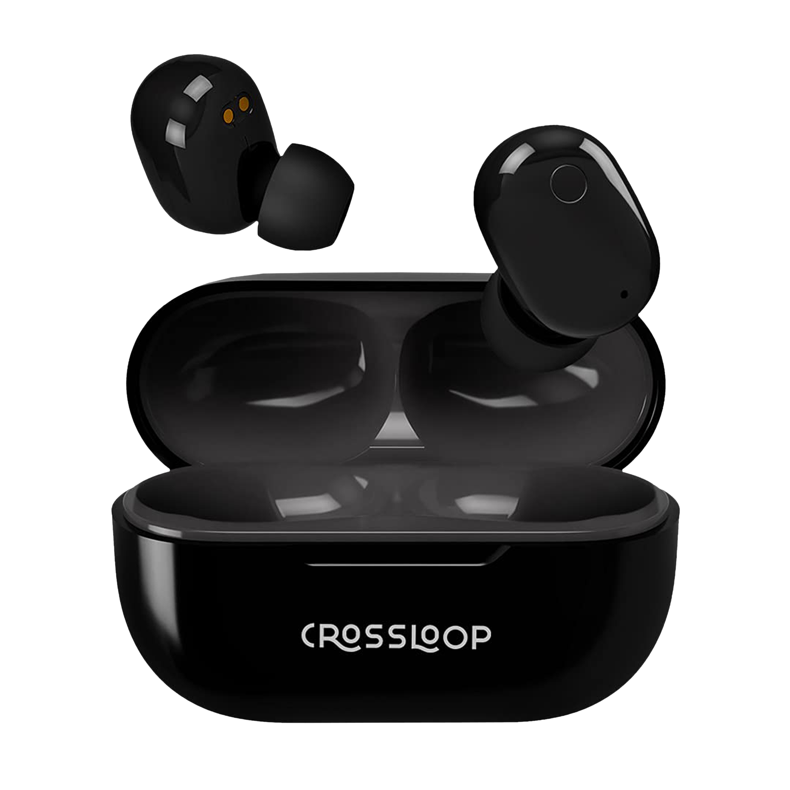 Crossloop Pro GENEX-BK Truly Wireless Earbuds with Active Noise Cancellation (Super Low Latency Game Mode, Black and Grey)