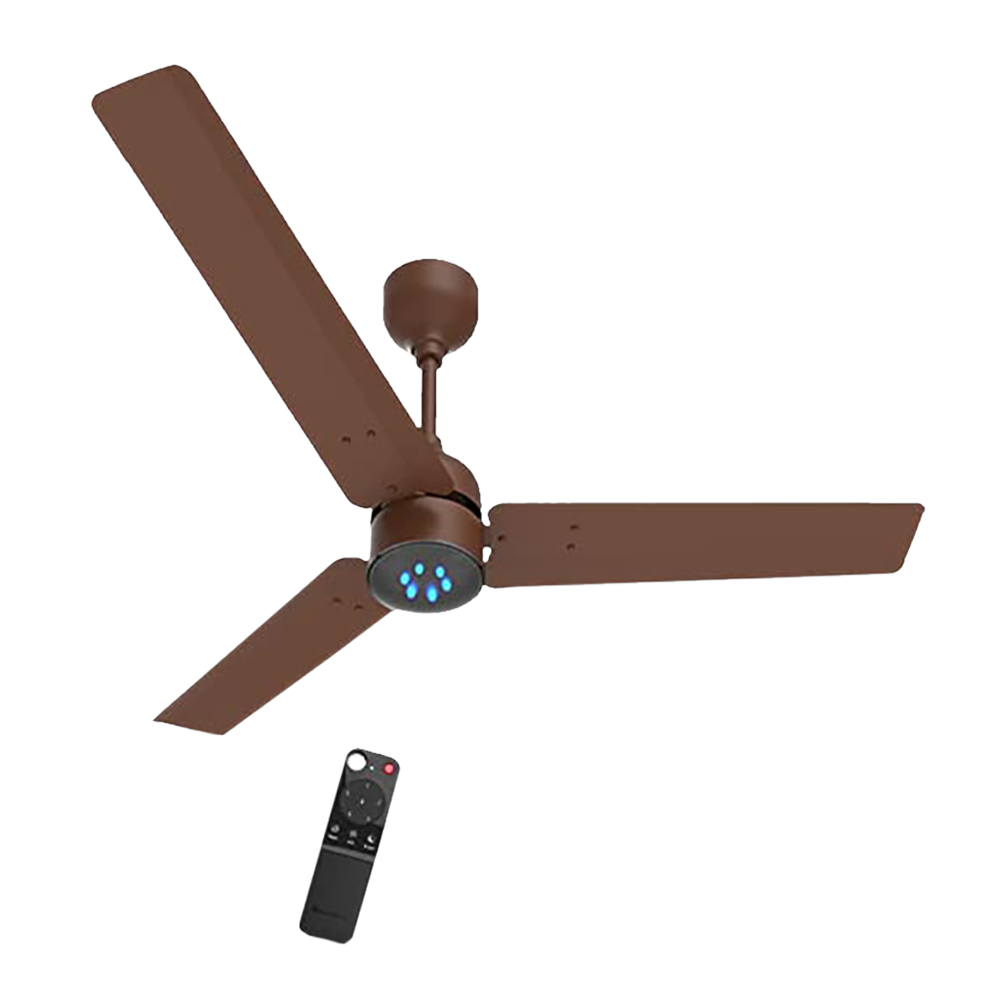 Atomberg Renesa 90cm Sweep 3 Blade Ceiling Fan (5 Star BEE Rated With Remote Control, Matt Brown)_1