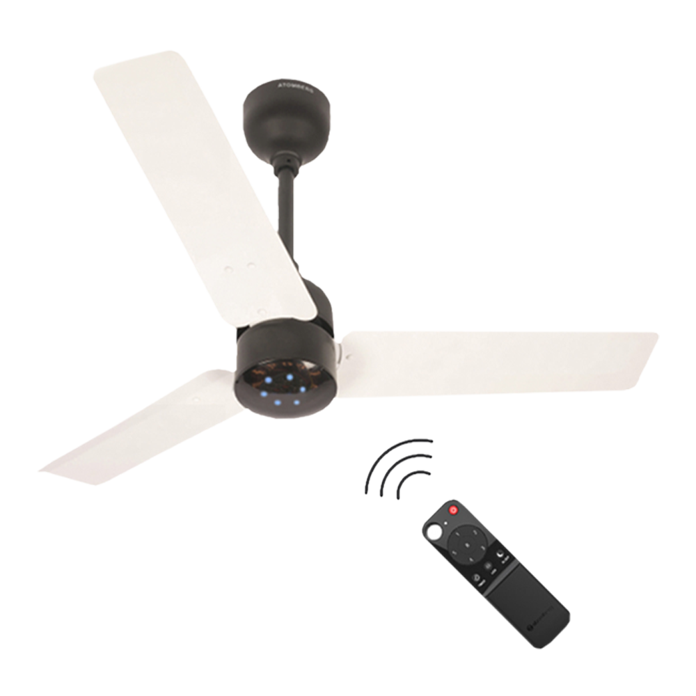 Atomberg Renesa 90cm Sweep 3 Blade Ceiling Fan (BLDC Motor, White/Black)