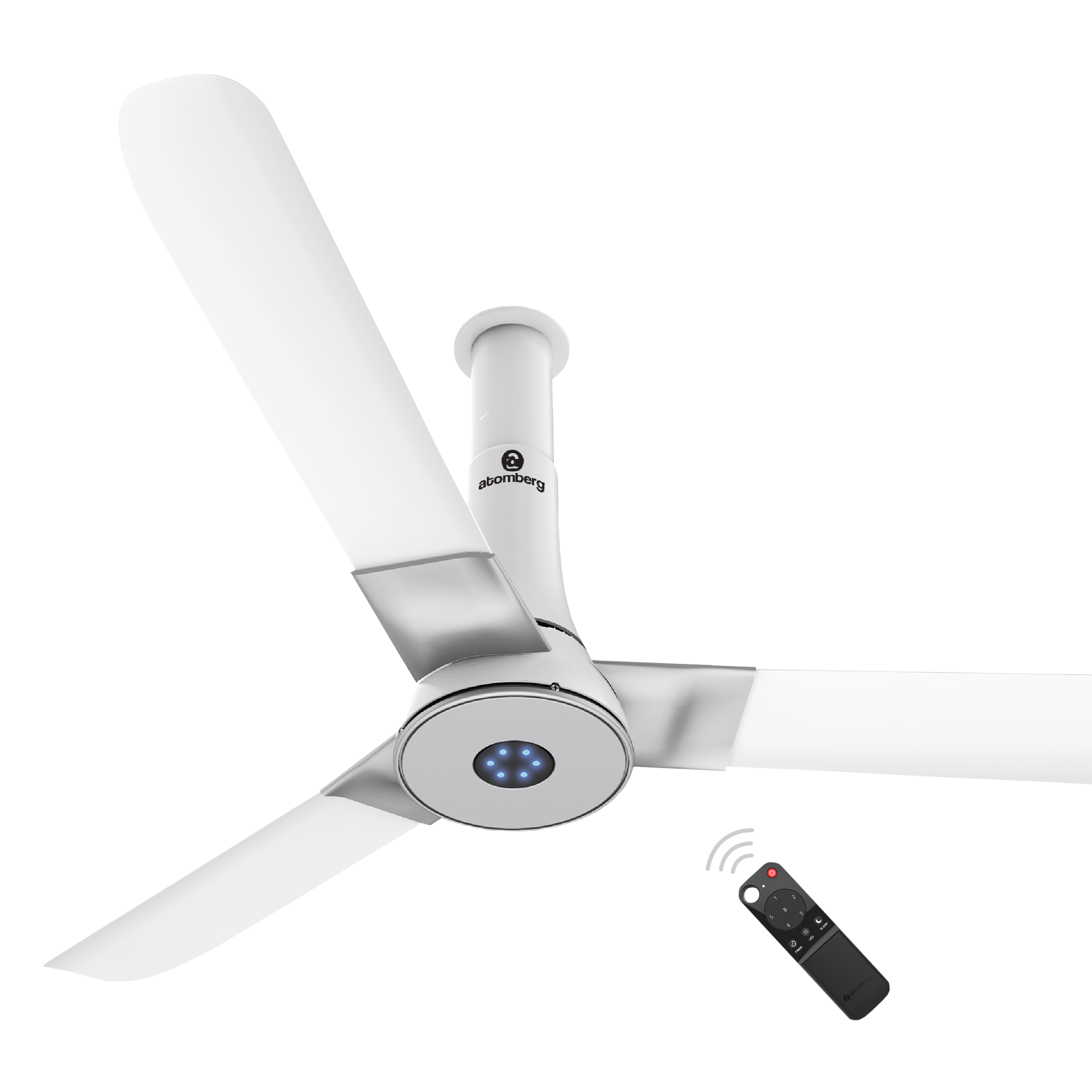 Atomberg Studio Plus 120cm Sweep 3 Blade Ceiling Fan (Smart Remote Control, Marble White)_1