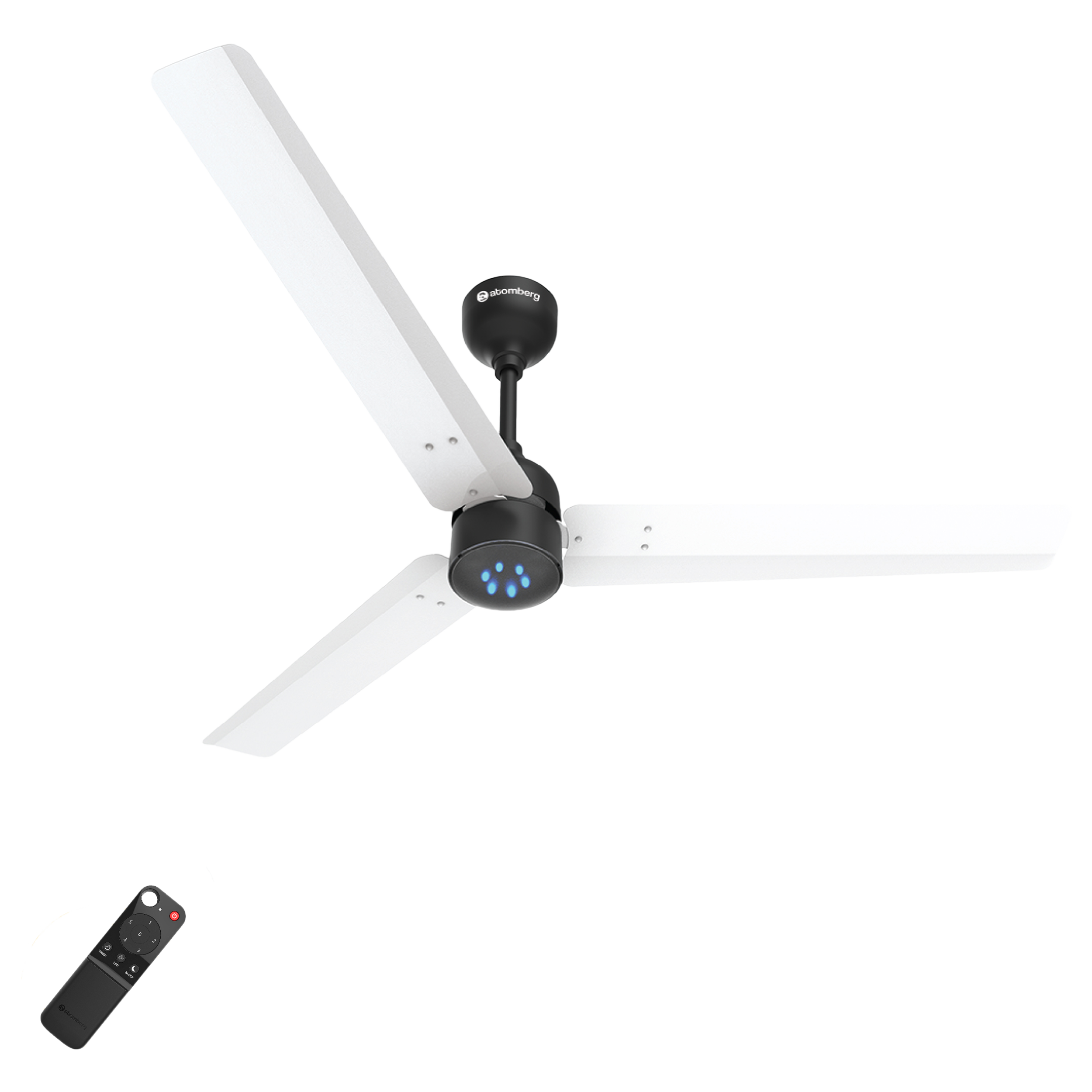 Atomberg Renesa 120cm Sweep 3 Blade Ceiling Fan (With Smart Remote, White and Black)