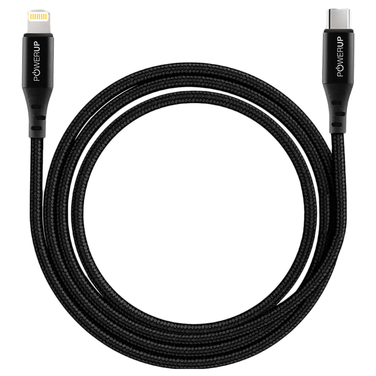 

PowerUp 1.5 Meter USB 3.0 (Type-C) to Lightning Power/Charging and Data Transfer USB Cable (PUP-TCTL-15BK, Black)