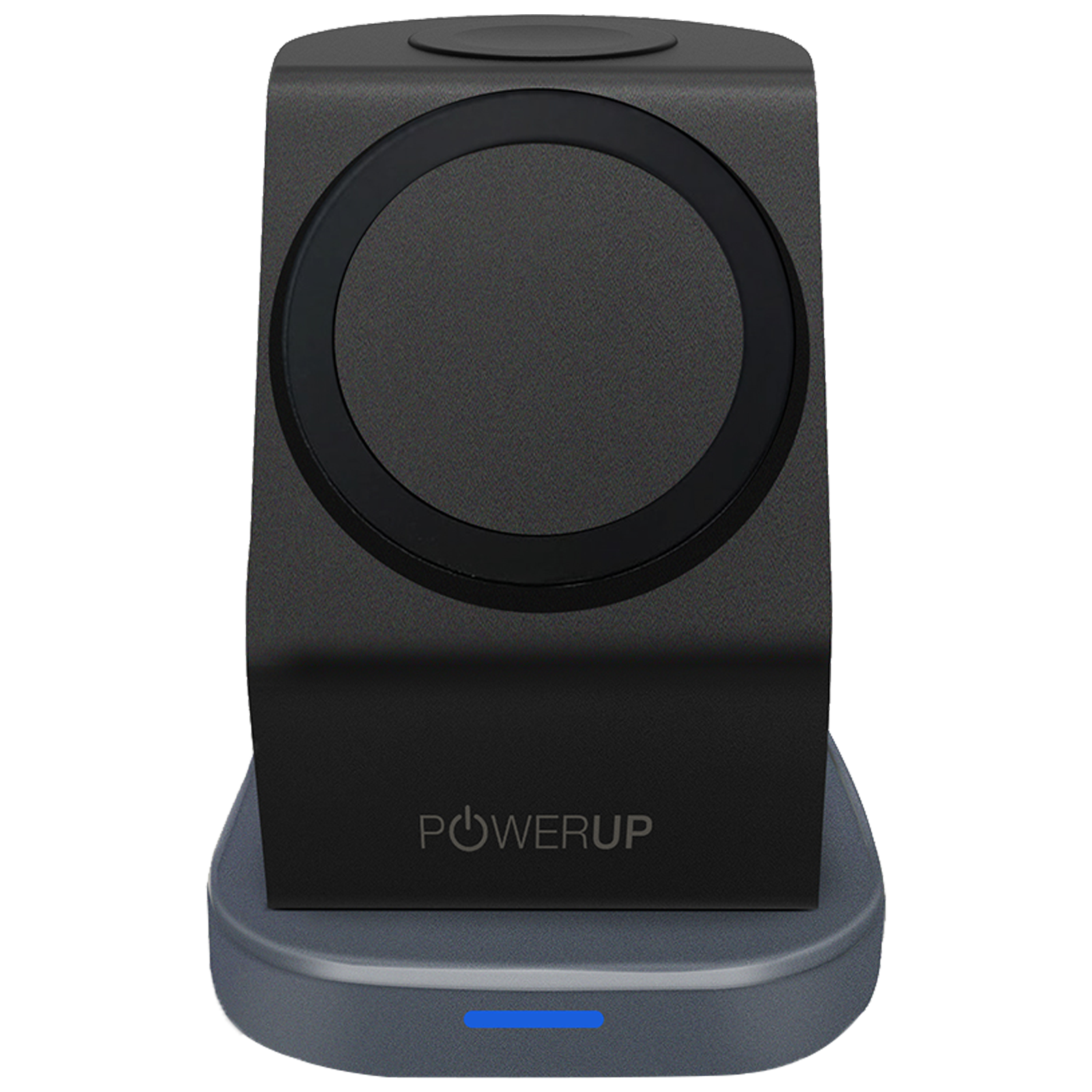 PowerUp 3-in-1 23 Watts/3 Amps 3-Port Wireless Charging Pad (Fast Charging, PUP-WLC3N1, Black)