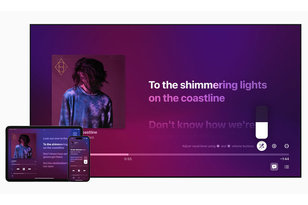  Now, party with Apple Music's new Karaoke mode! 