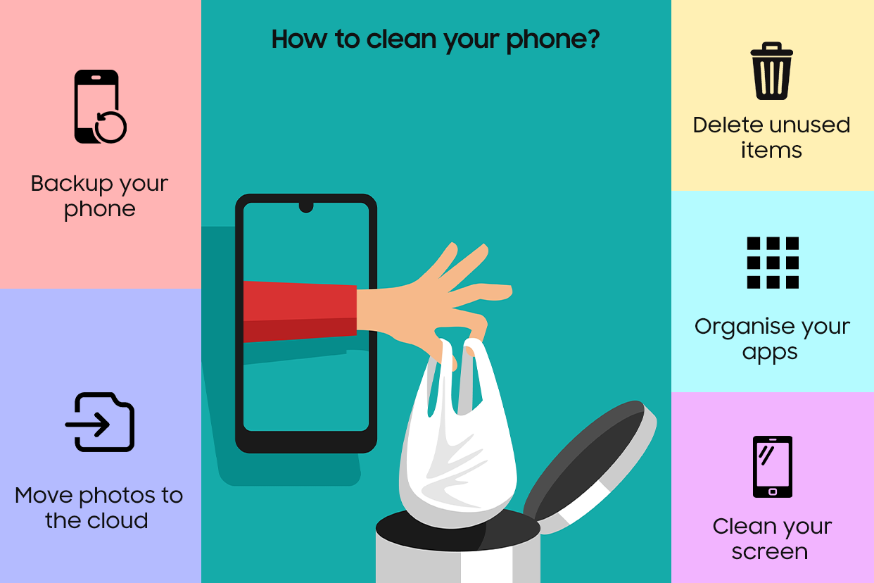 how to clean your phone