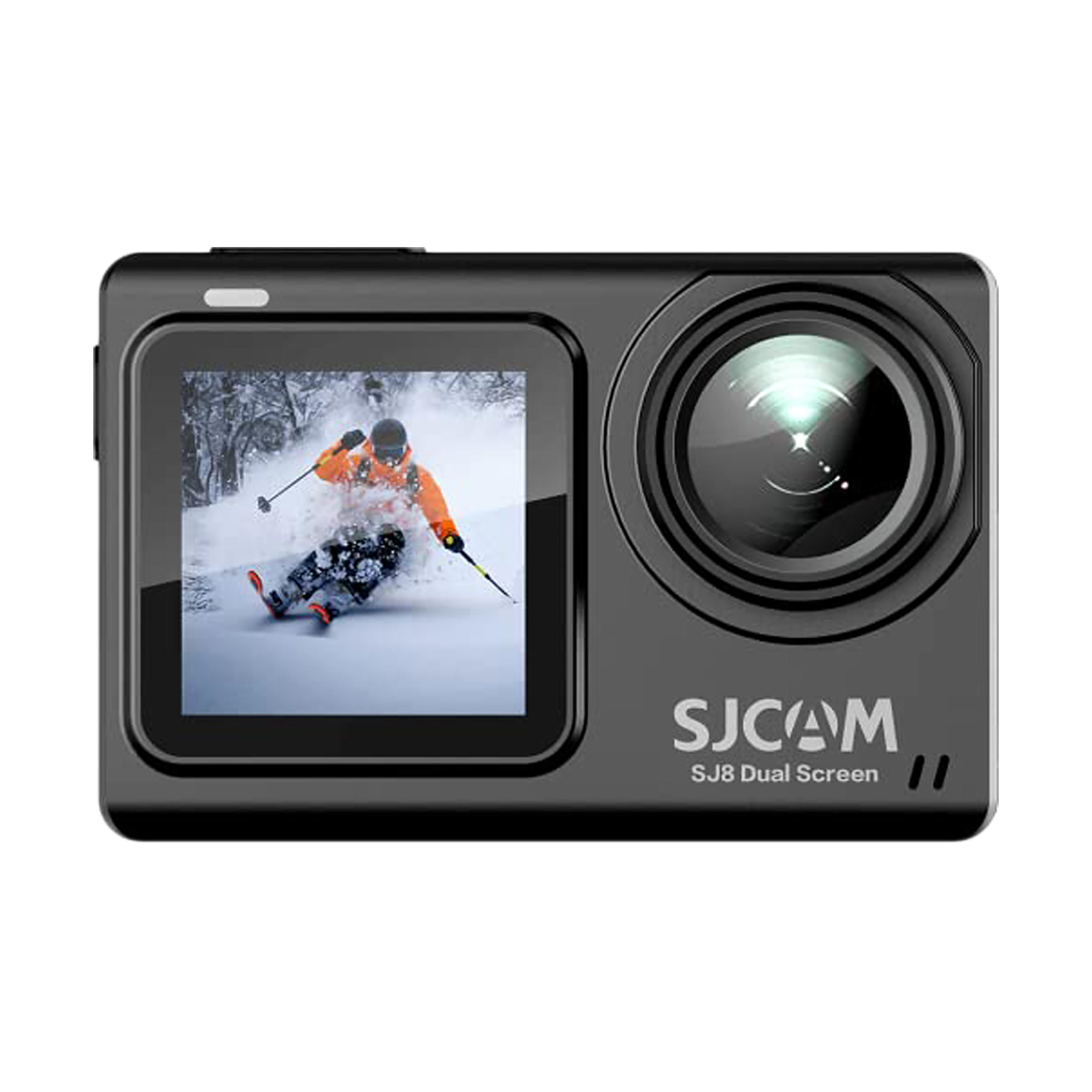 SJCAM SJ8 Dual Screen 4K and 20MP 30 FPS Waterproof Action Camera with 170 Degree Wide Angle (Black)