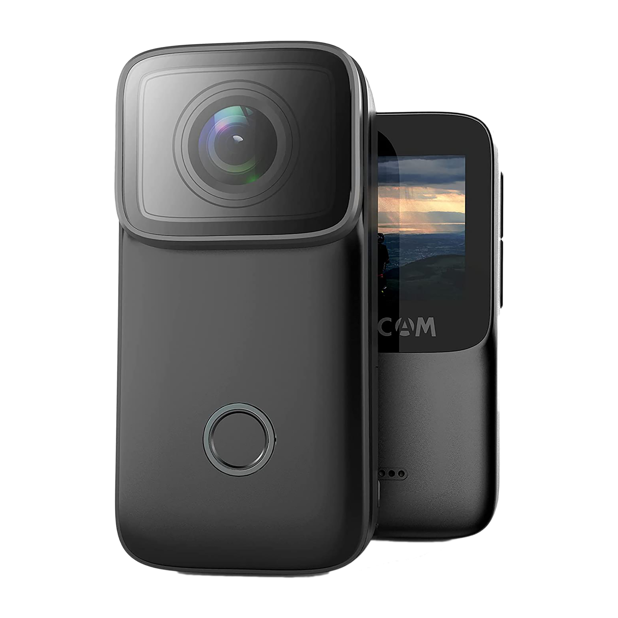 SJCAM C200 4K and 16MP 24 FPS Waterproof Action Camera with Face Recognition (Black)