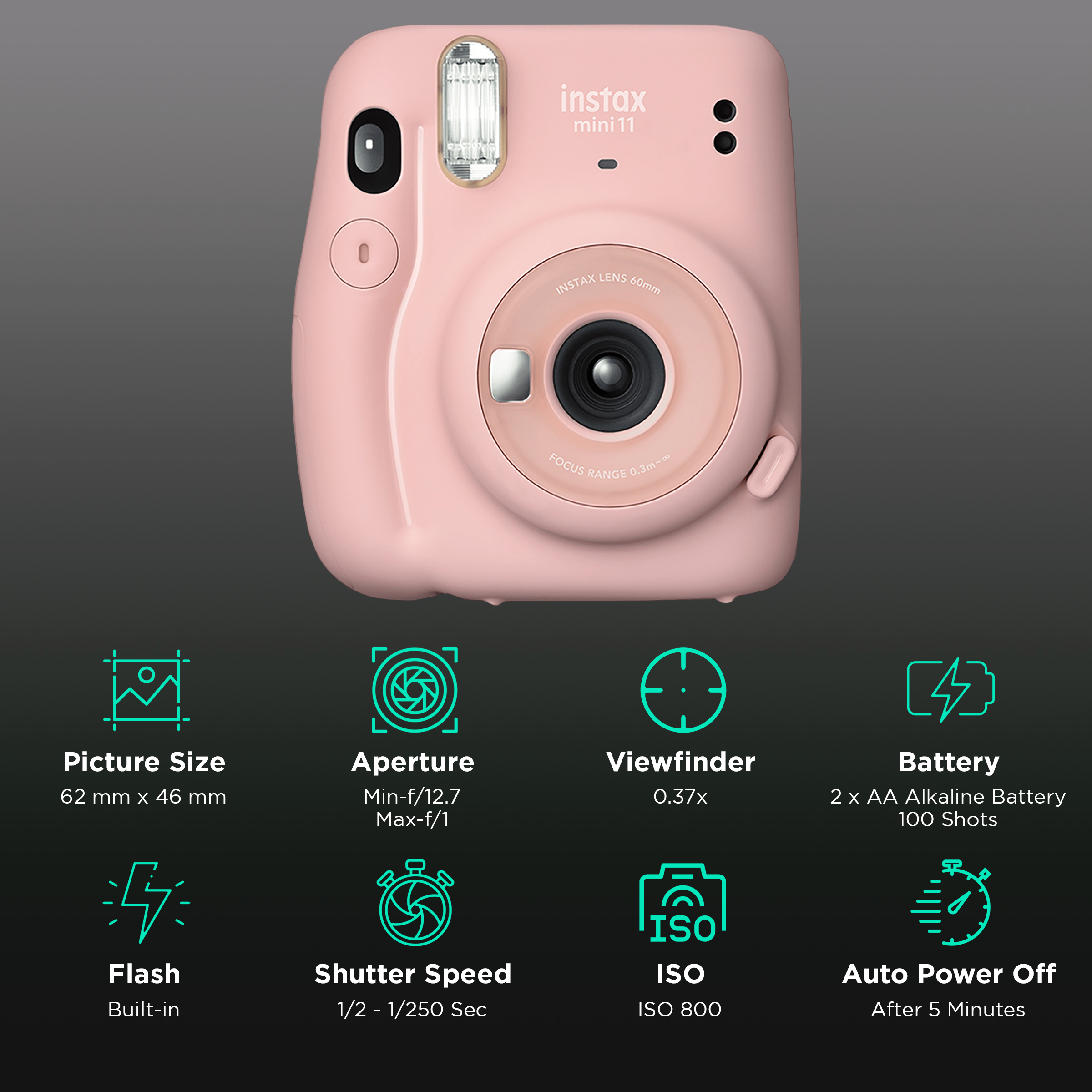 Buy Fujifilm Instax Mini 11 Instant Camera Delight Box (Standard