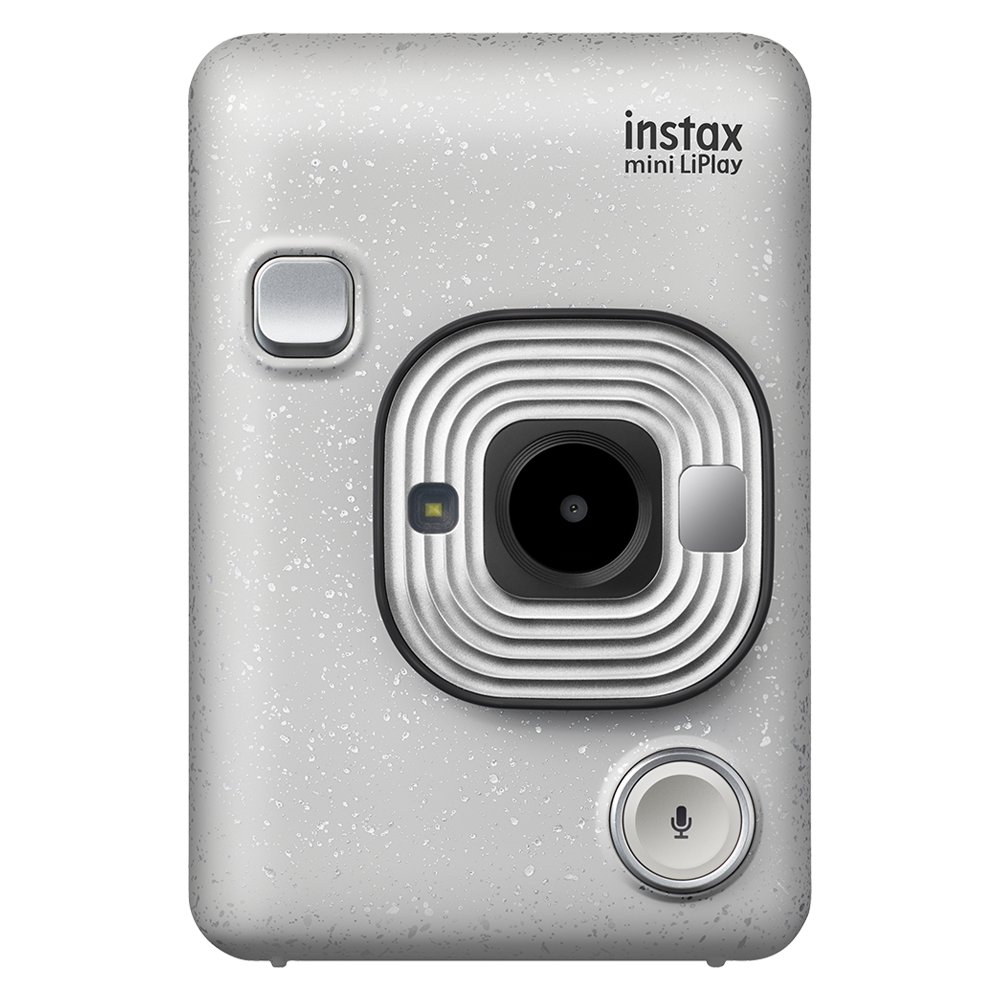 FUJIFILM Instax Mini LiPlay Plus Instant Camera with 10 Instant Films (Stone White)_1