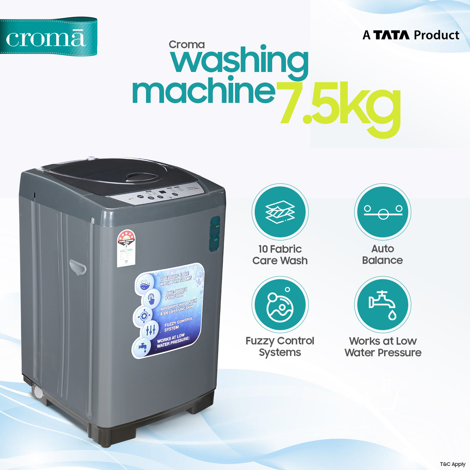 tata croma washing machine