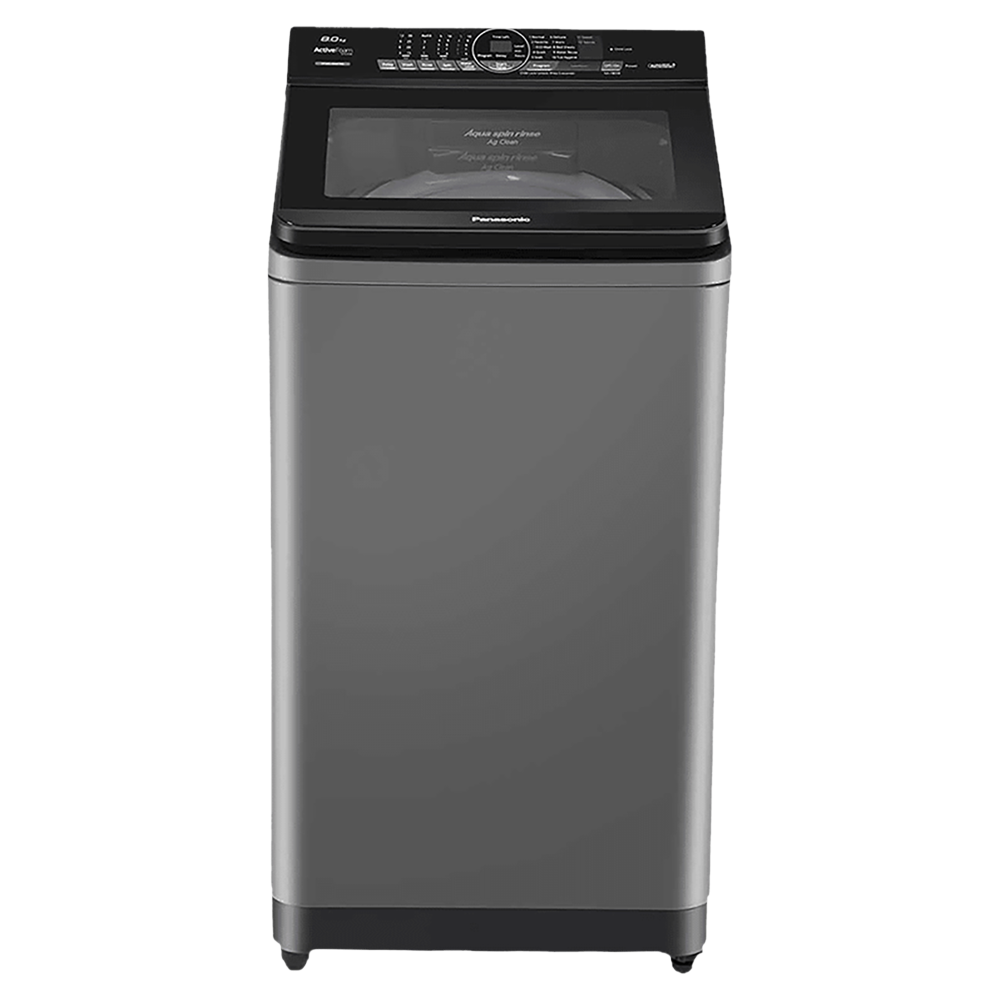Panasonic 8 Kg Fully Automatic Top Load Washing Machine (NA-F80X9CRB, Charcoal Inox Grey)
