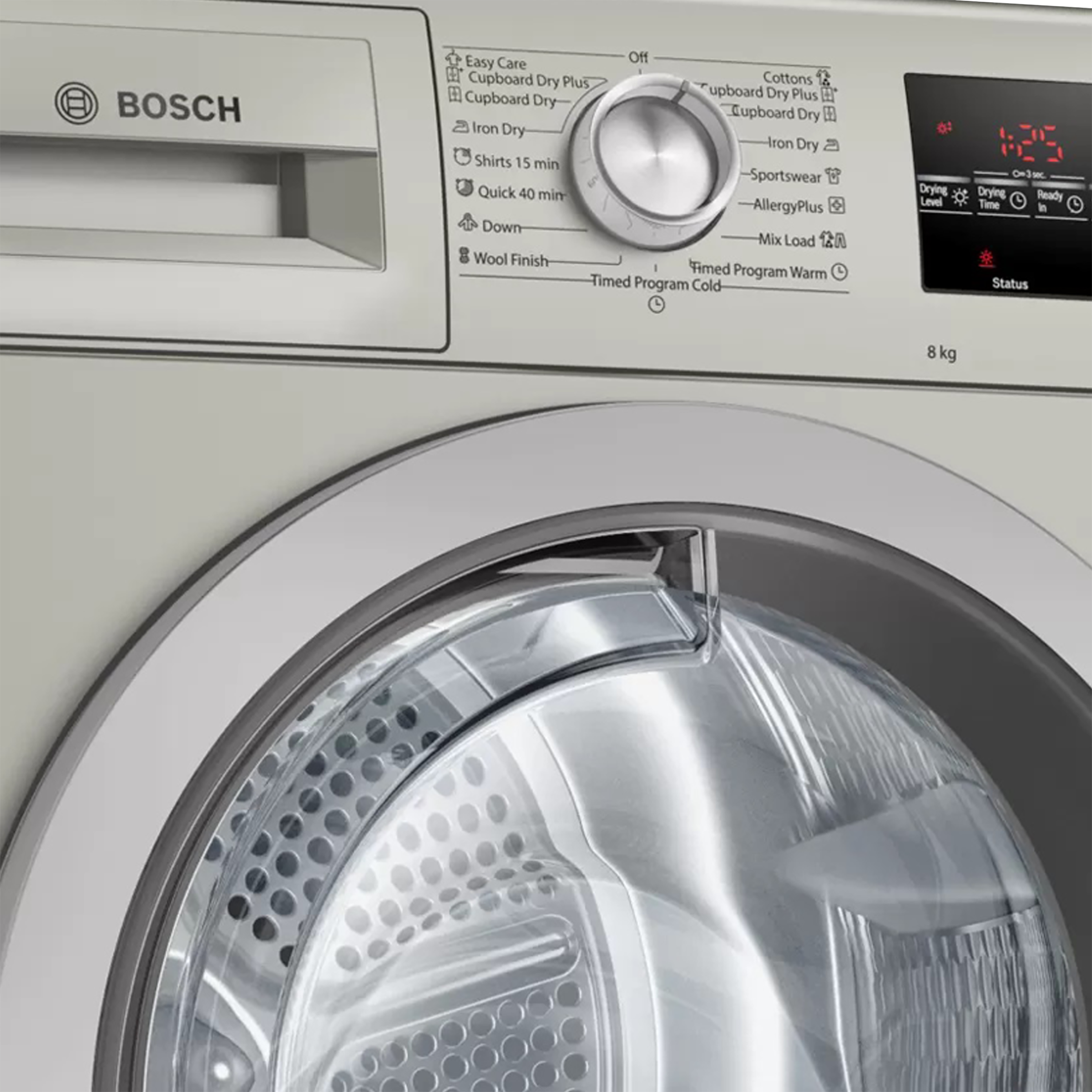 Bosch 8 kg 5 Star Fully Automatic Front Load Dryer (Series 6, WTG8640SIN, In-Built Heater, Silver Inox)_4