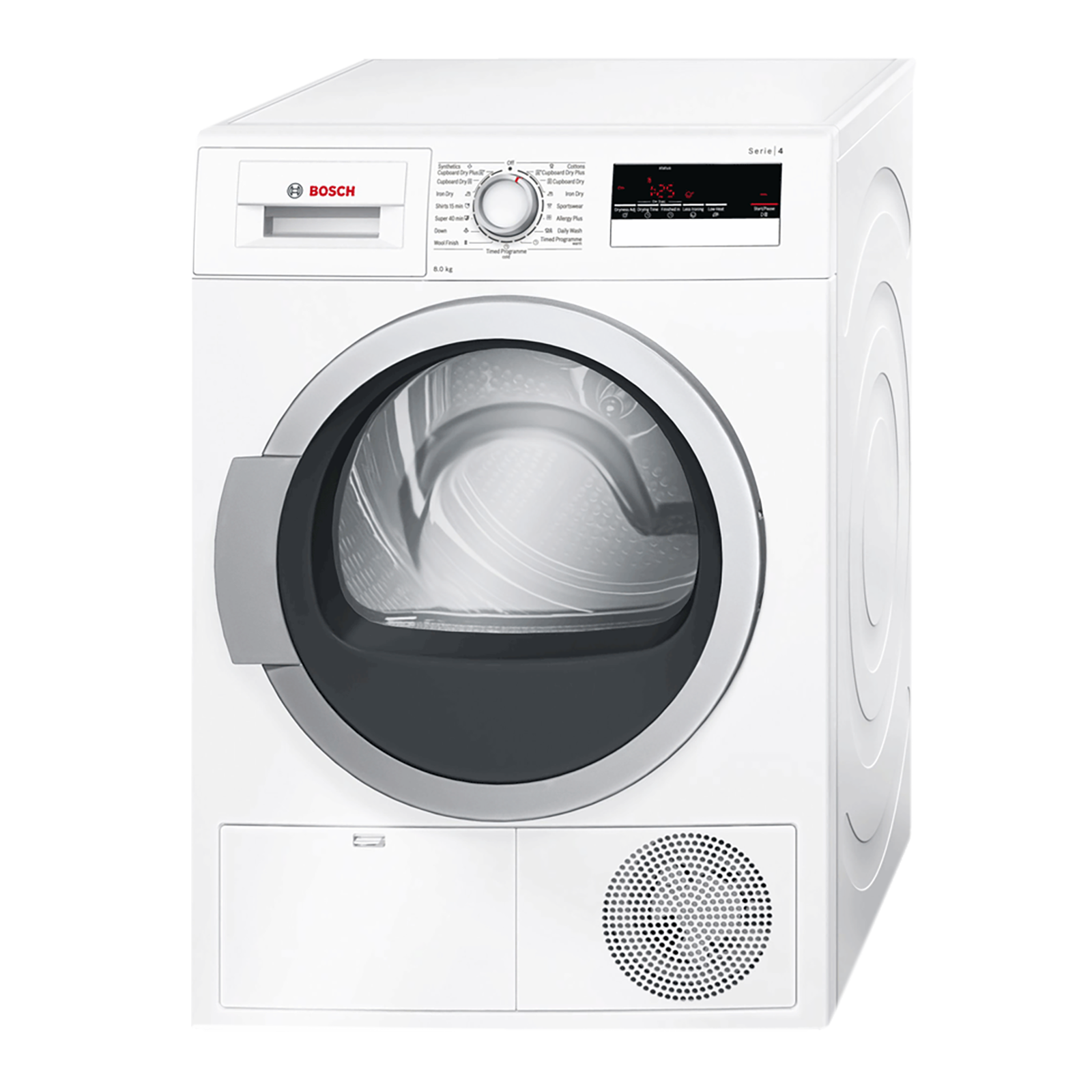 Bosch 8 kg Fully Automatic Front Load Dryer (Series 4, WTB86202IN, In-Built Heater, White)_1