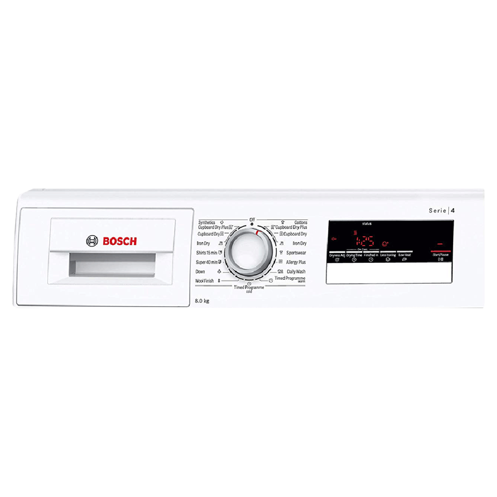 Bosch 8 kg Fully Automatic Front Load Dryer (Series 4, WTB86202IN, In-Built Heater, White)_4