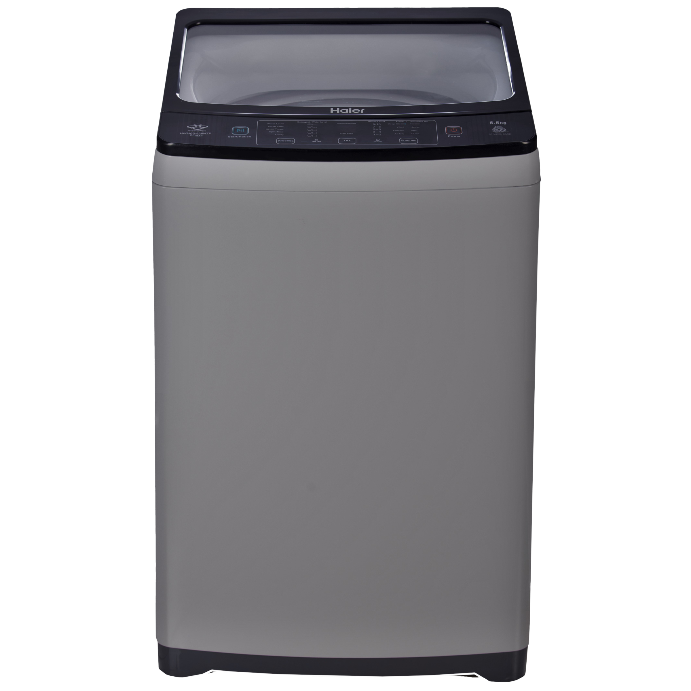 Haier 6.5 kg 5 Star Fully Automatic Top Load Washing Machine (826 Series, HWM65-826DNZP, Two Bionic Magic Filter, Titanium Silver Grey)_1