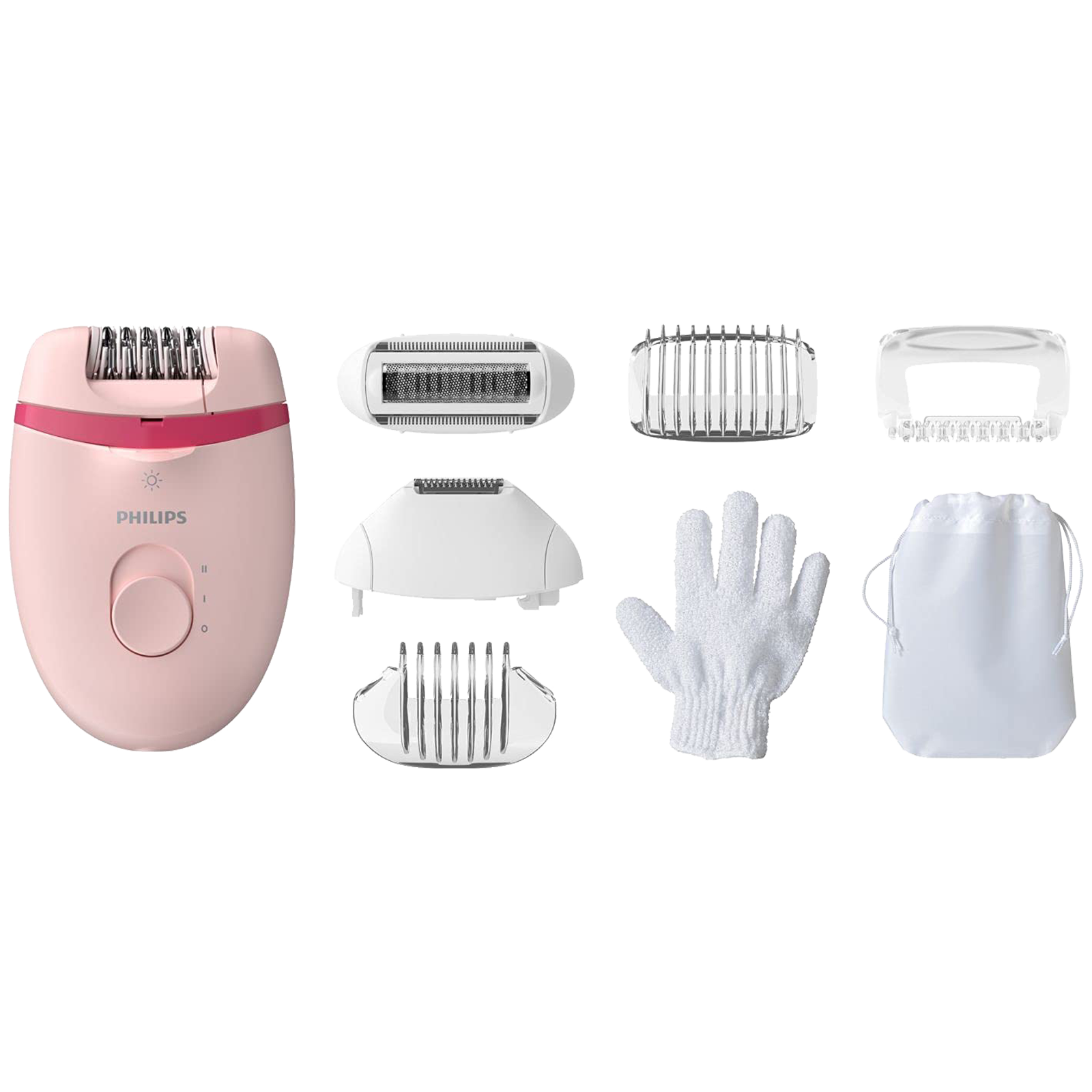 Philips Satinelle Essential Corded Epilator (Compact, BRE285/00, Pink)_1