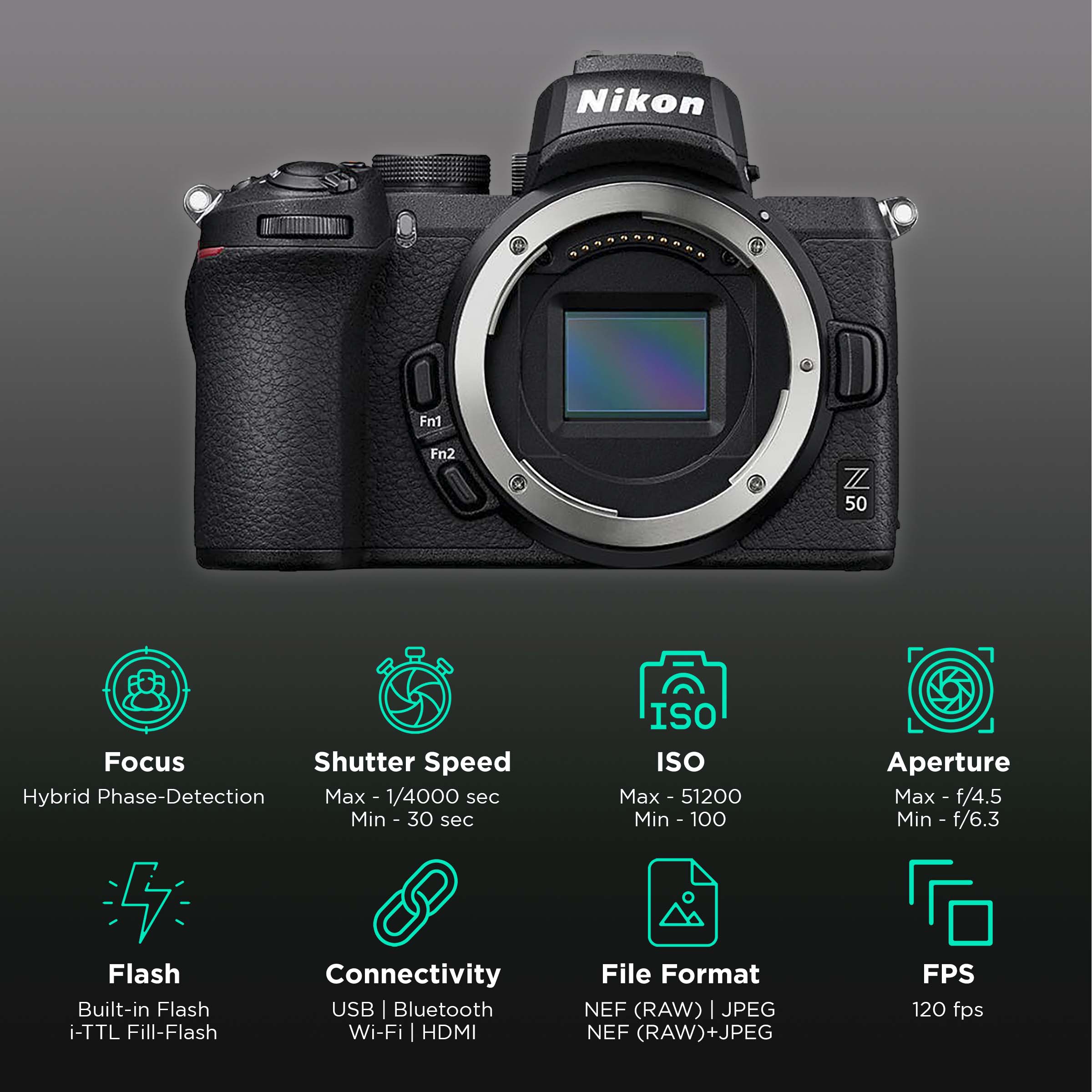 Nikon Z50 specifications