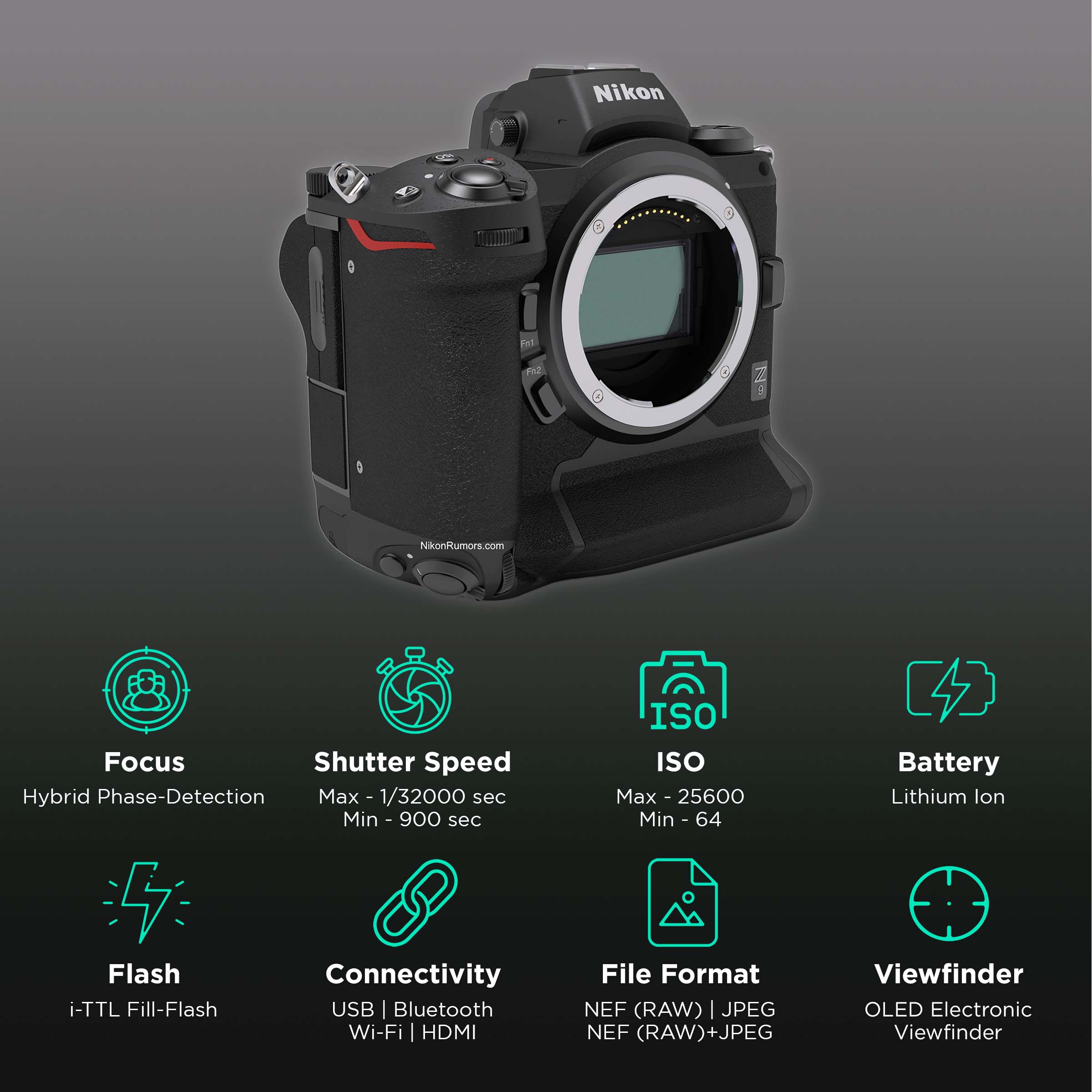 Nikon Z 9 45.7MP Mirrorless Camera (Body Only, 35.9 x 23.9 mm Sensor, 5-Axis Image Sensor Shift)_3