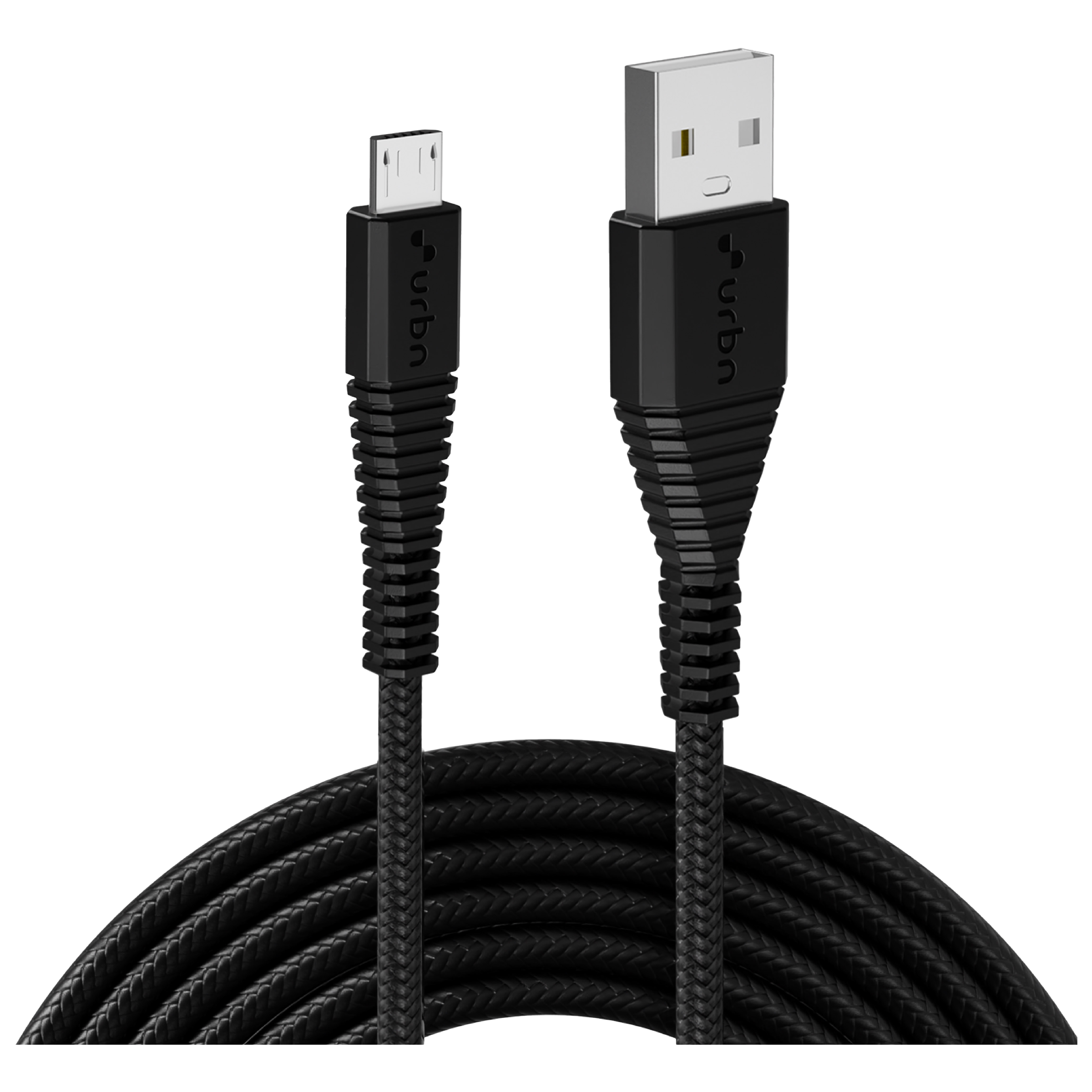 Urbn Type-A to Micro USB Type-B 5 Feet (1.5M) Cable (Nylon Braided, Black)_1