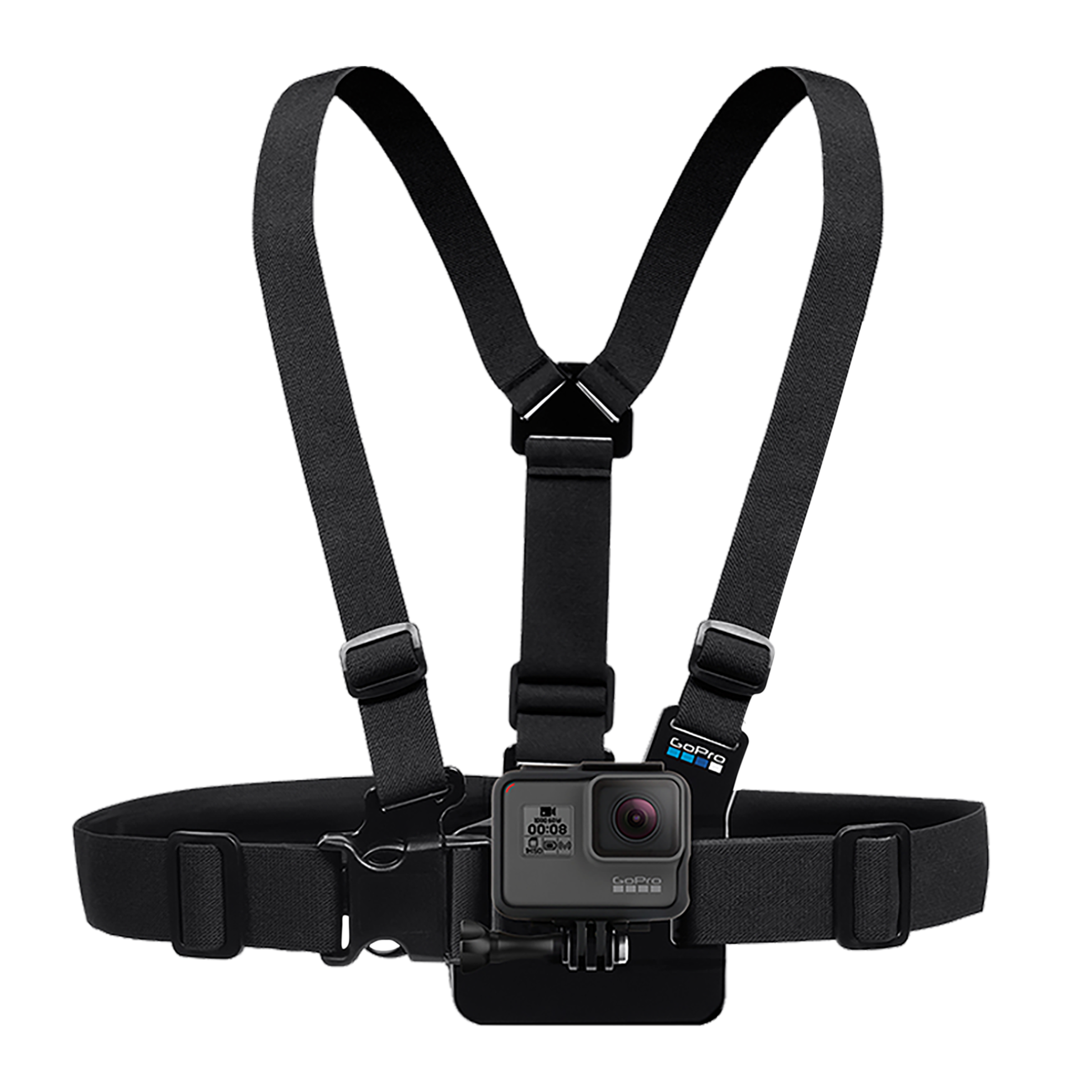GoPro Chest Mount for Camera (Adjustable Length, Black)_1