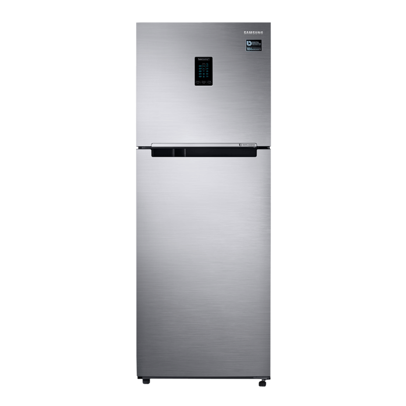 

SAMSUNG 324 Litres 2 Star Frost Free Double Door Convertible Refrigerator with Multi Air Flow System (RT34T4522S8/HL, Elegant Inox), No color